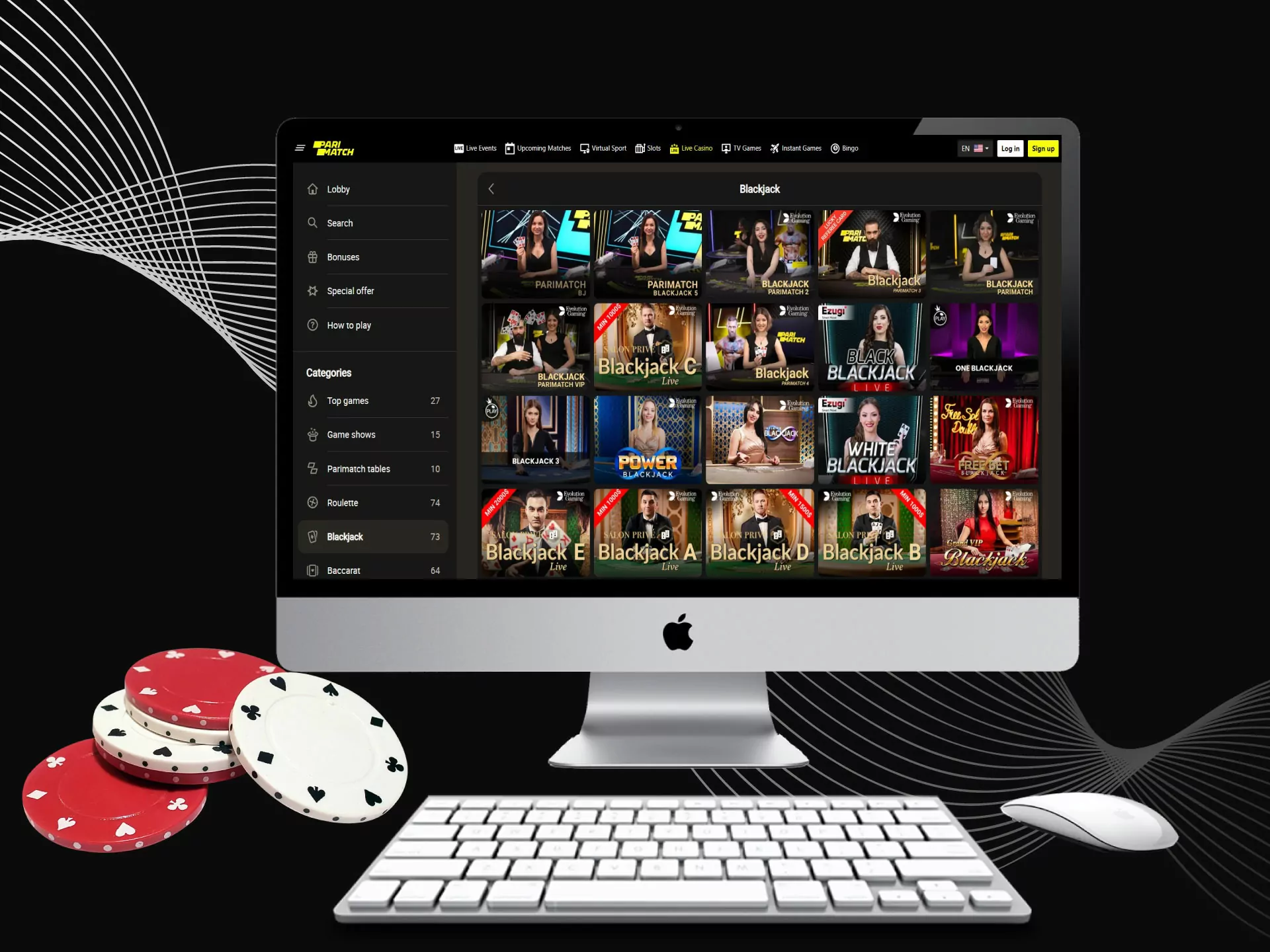 Online casinos provide blackjack from well-known and trustworthy providers.