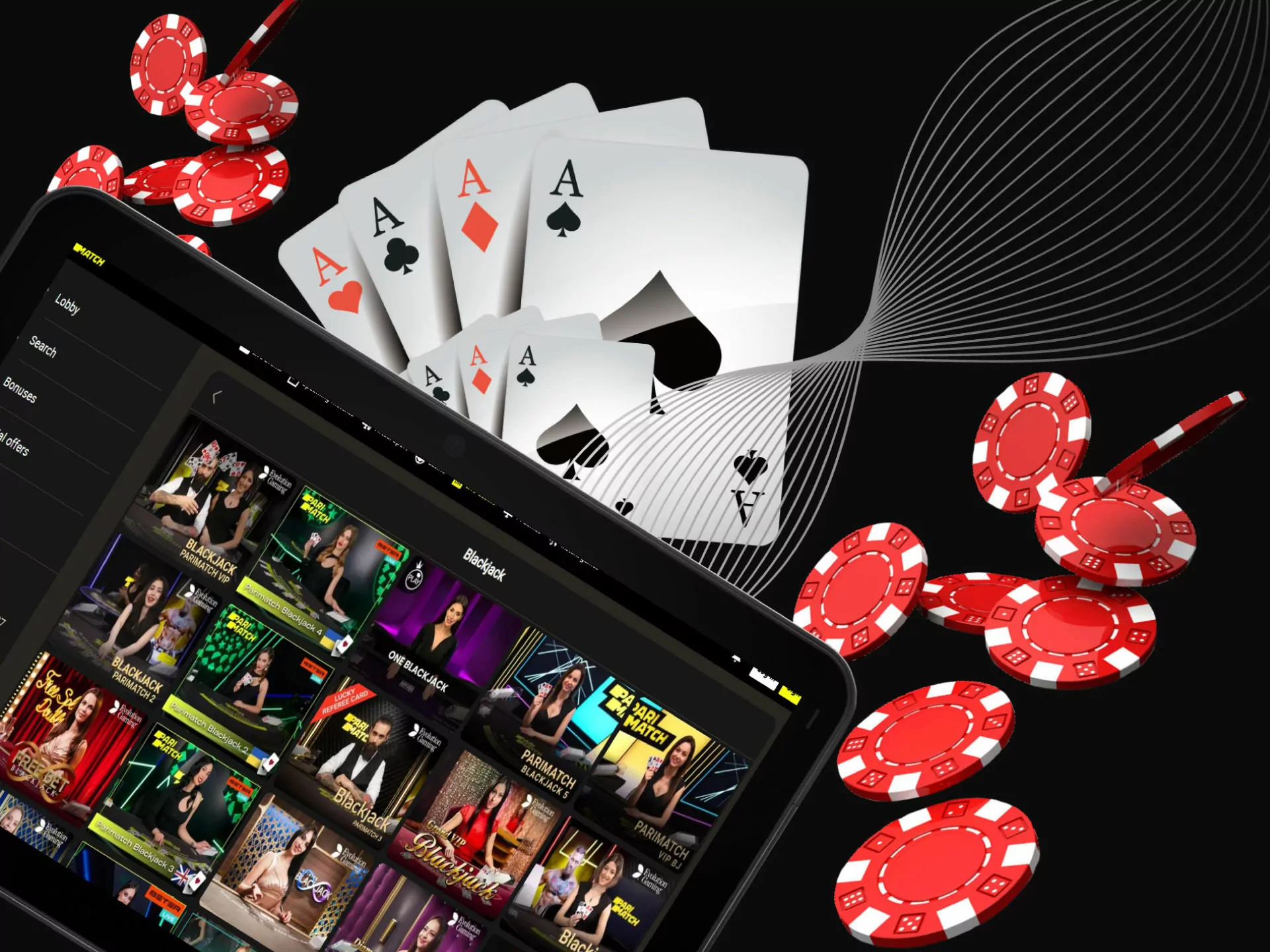 Play classic blackjack game with two cards.