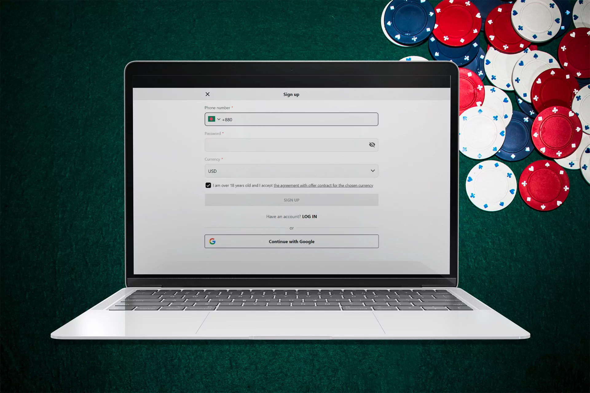 Find the best online casino and sign up for it.