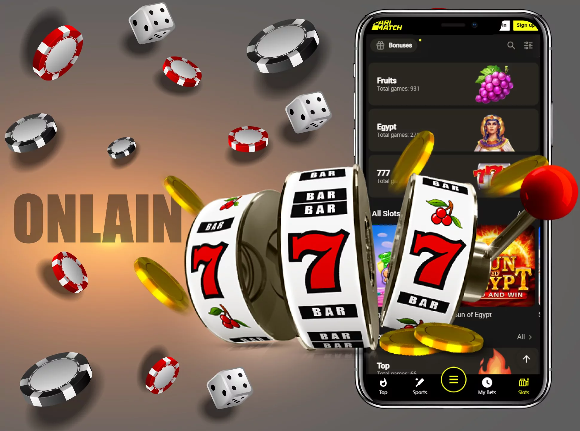 Online slots are the most popular entertainment and are available in the casino apps.
