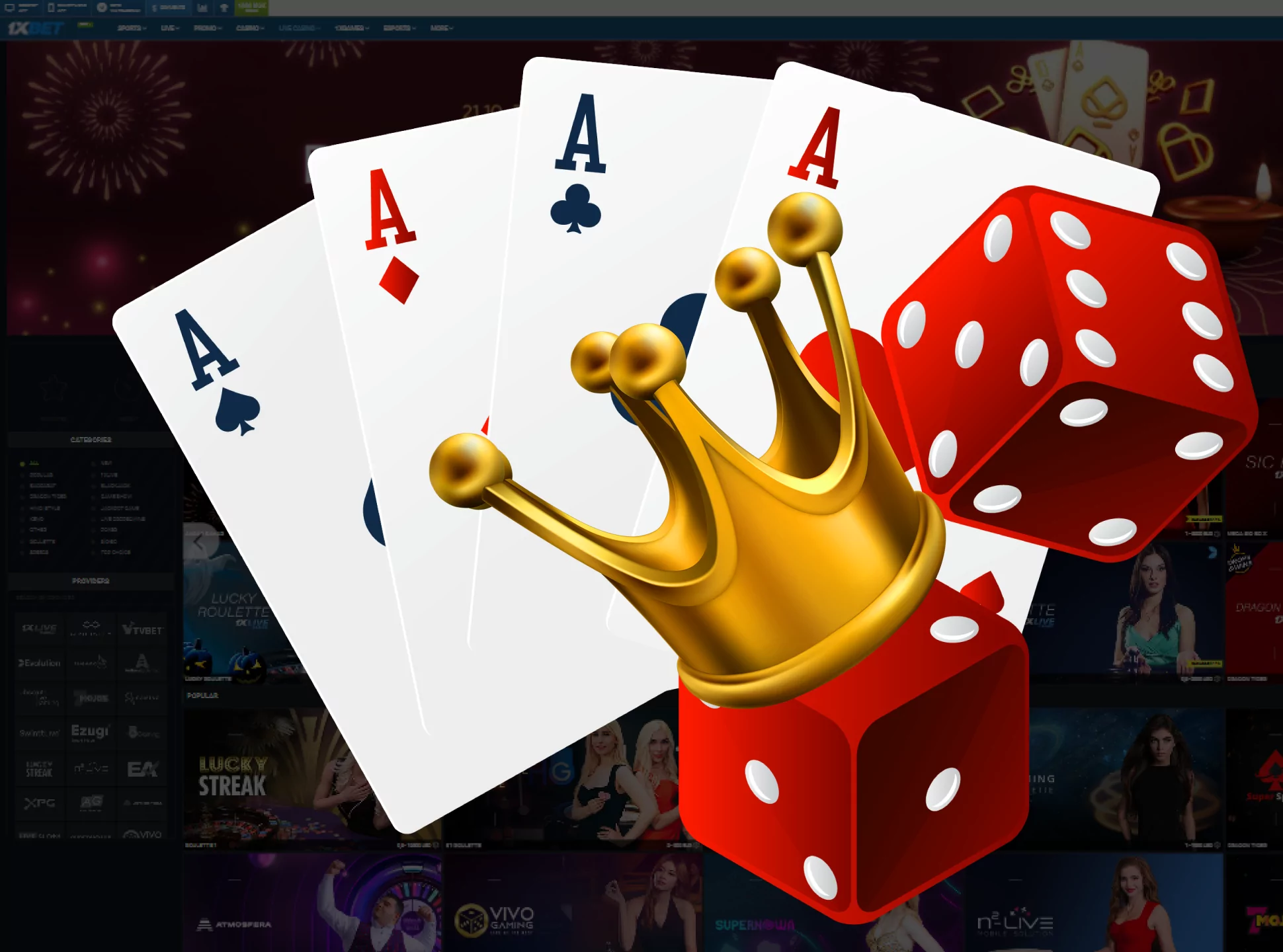 Play this popular game in the live section of an online casino.