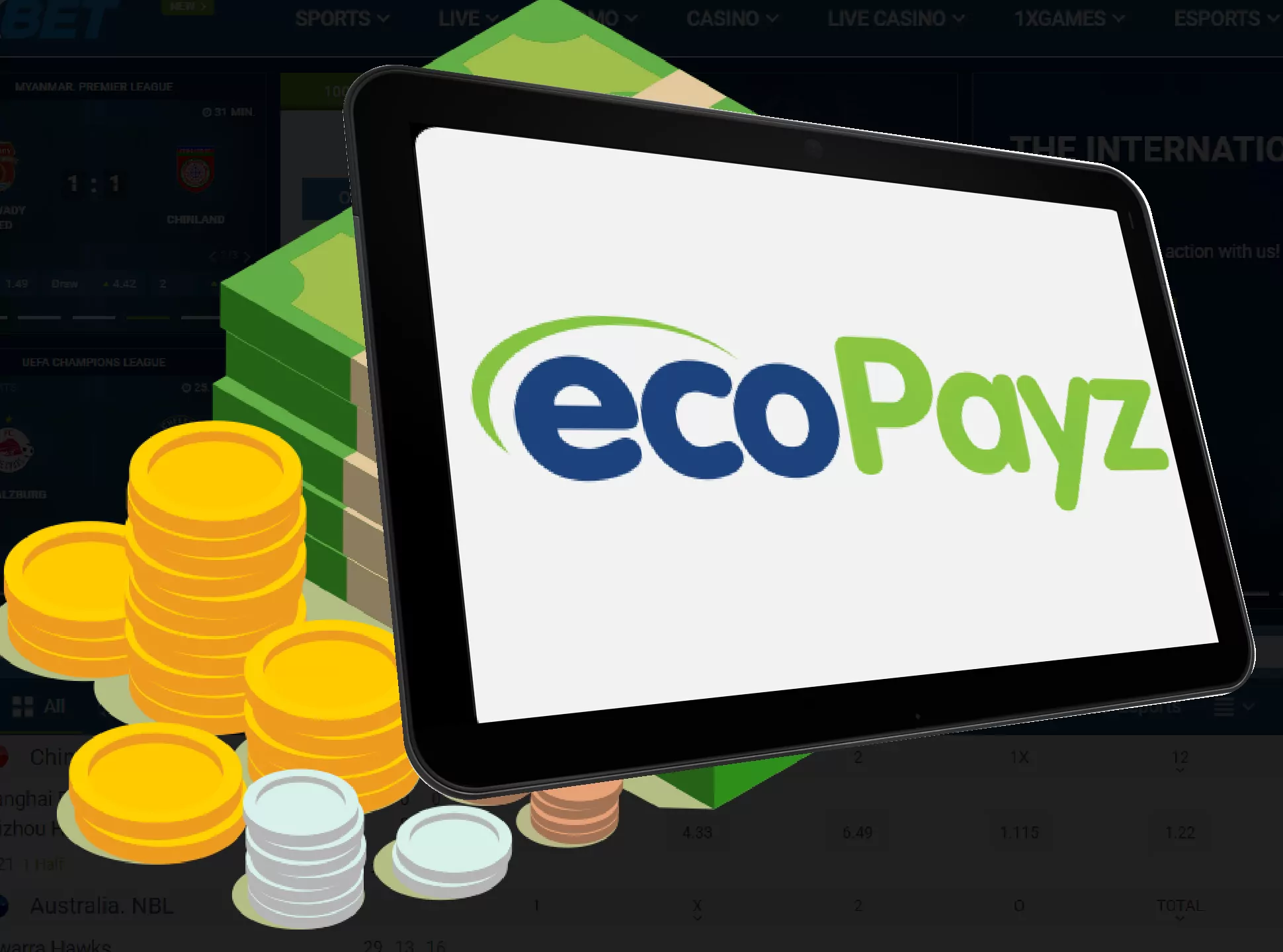 The ecoPayz payments can take up to 5 days.