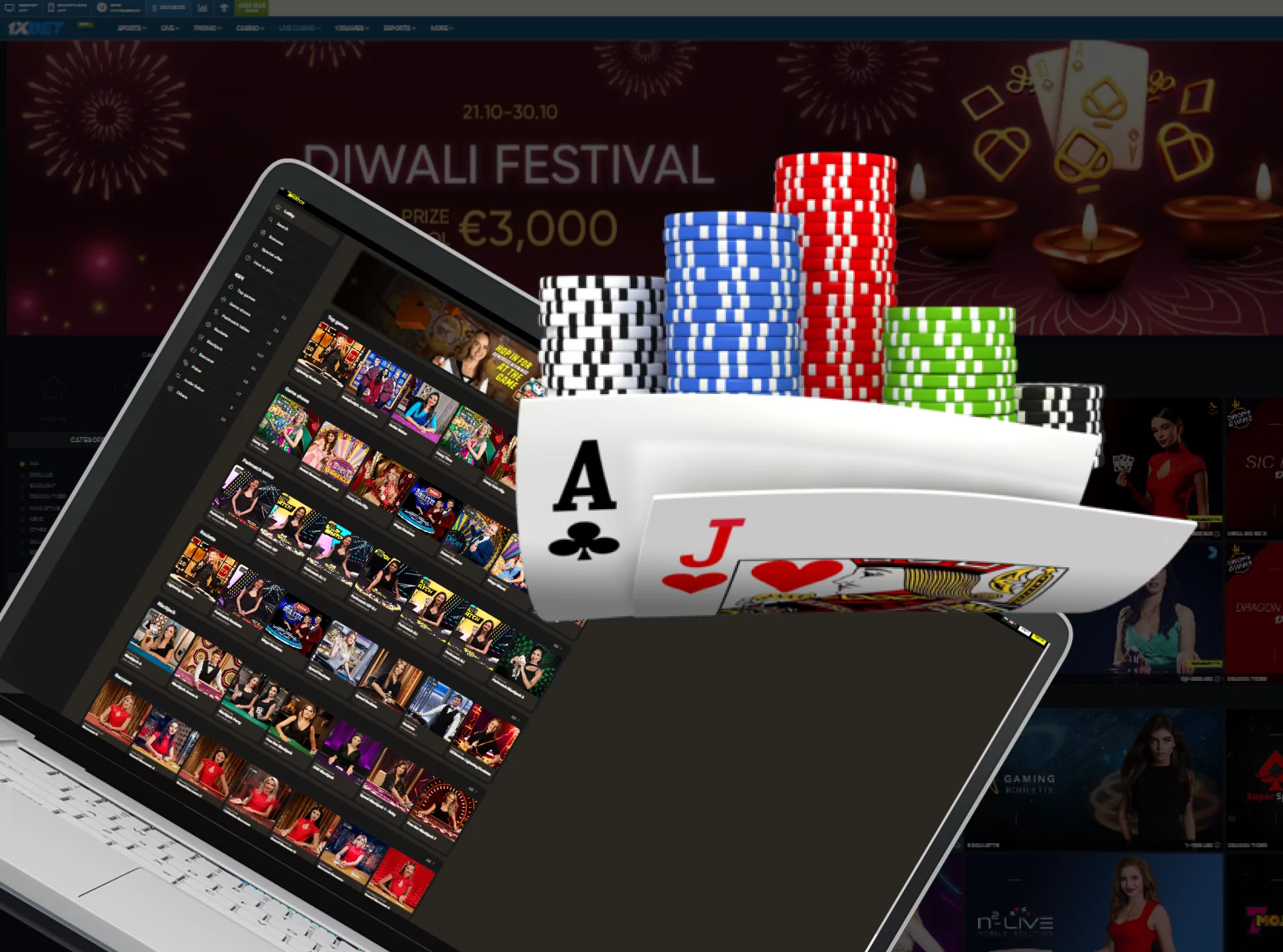 Play this type of poker in a live online casino.