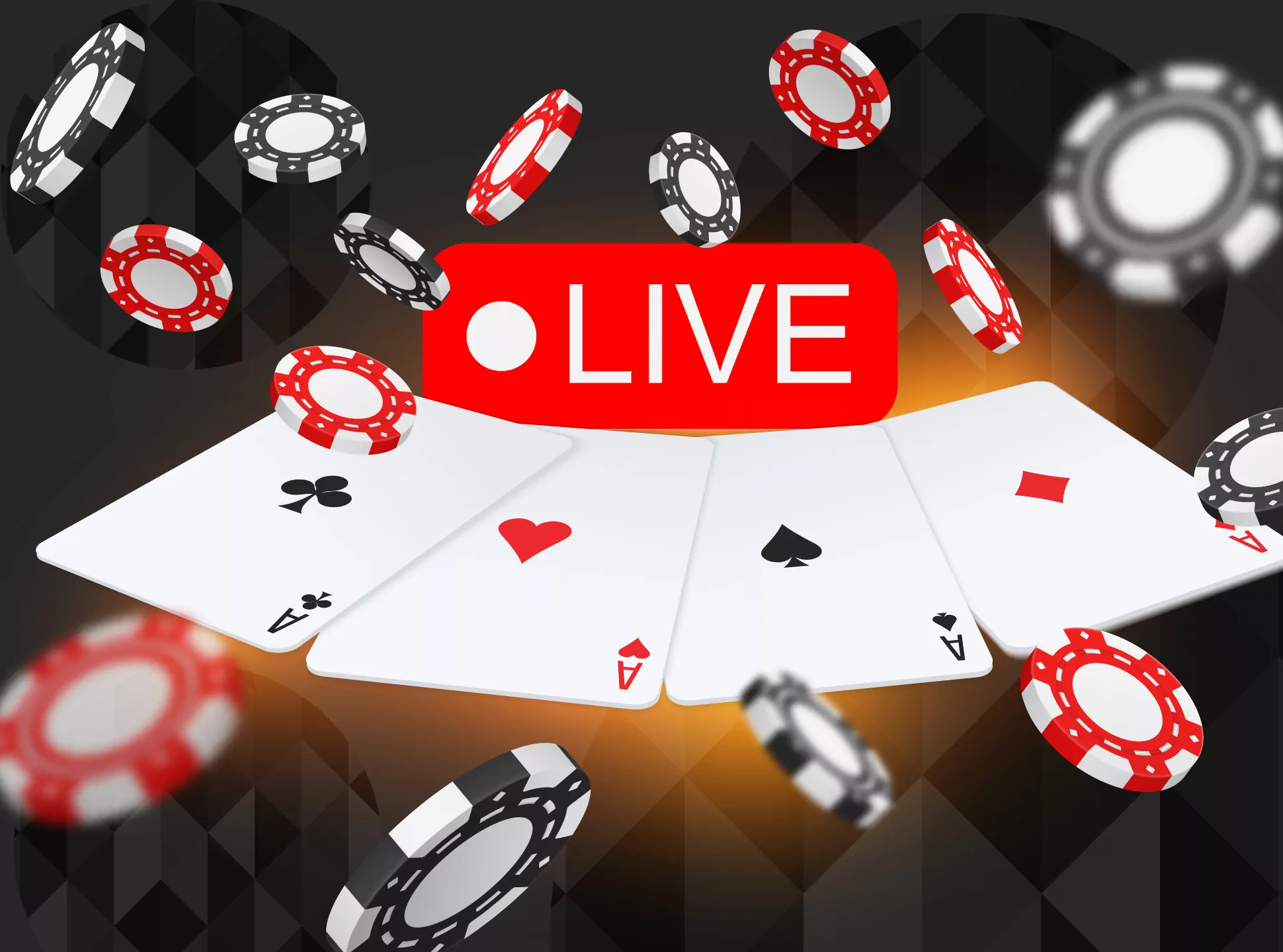 Play Holdem poker against the real dealer in the live casino.