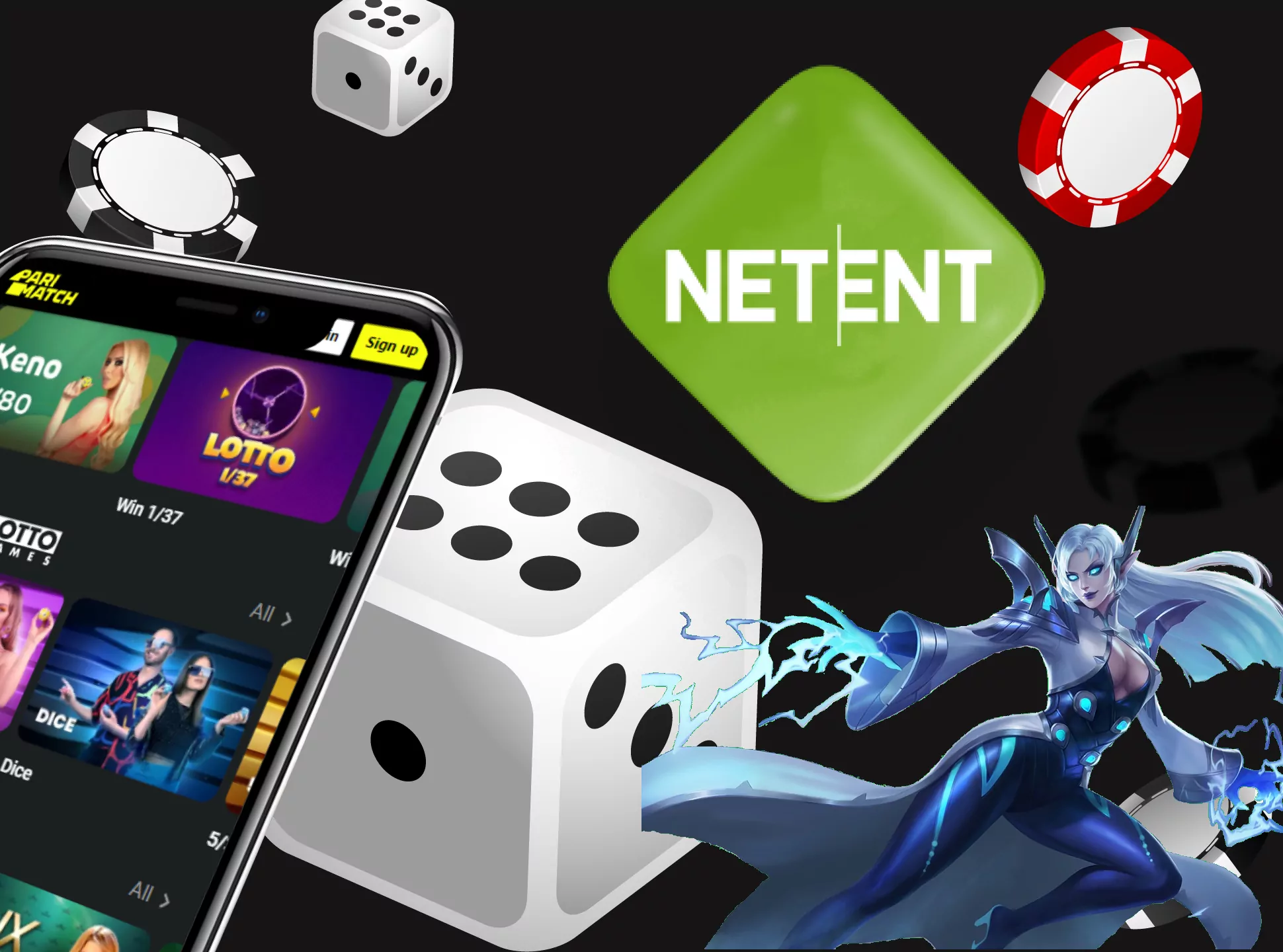 You will find various games from NetnEnt.
