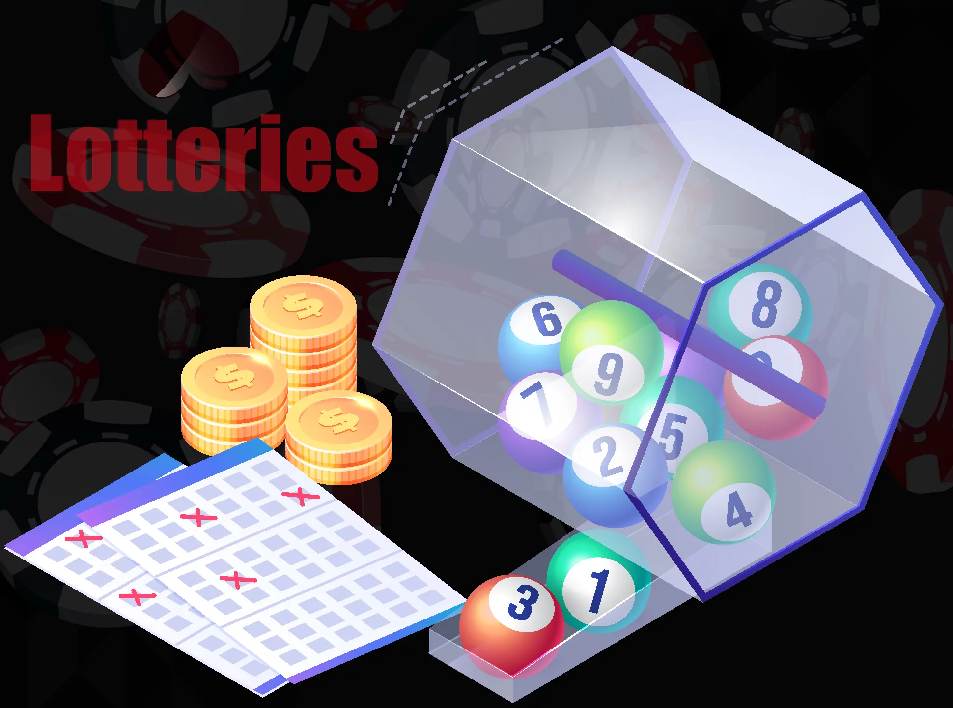 Test your luck and play lottery games in online casinos.