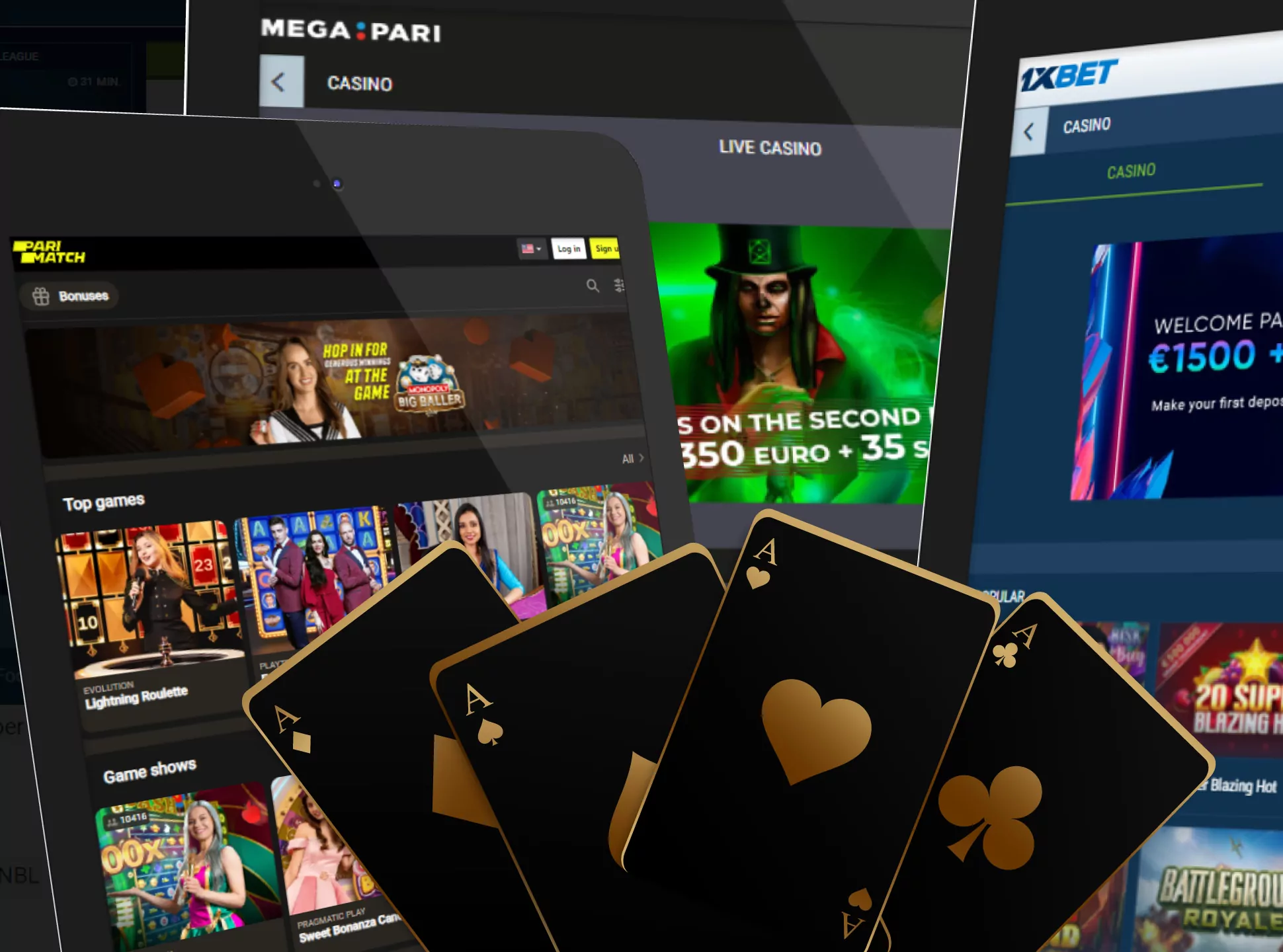 There is a wide range of games in the online casino.