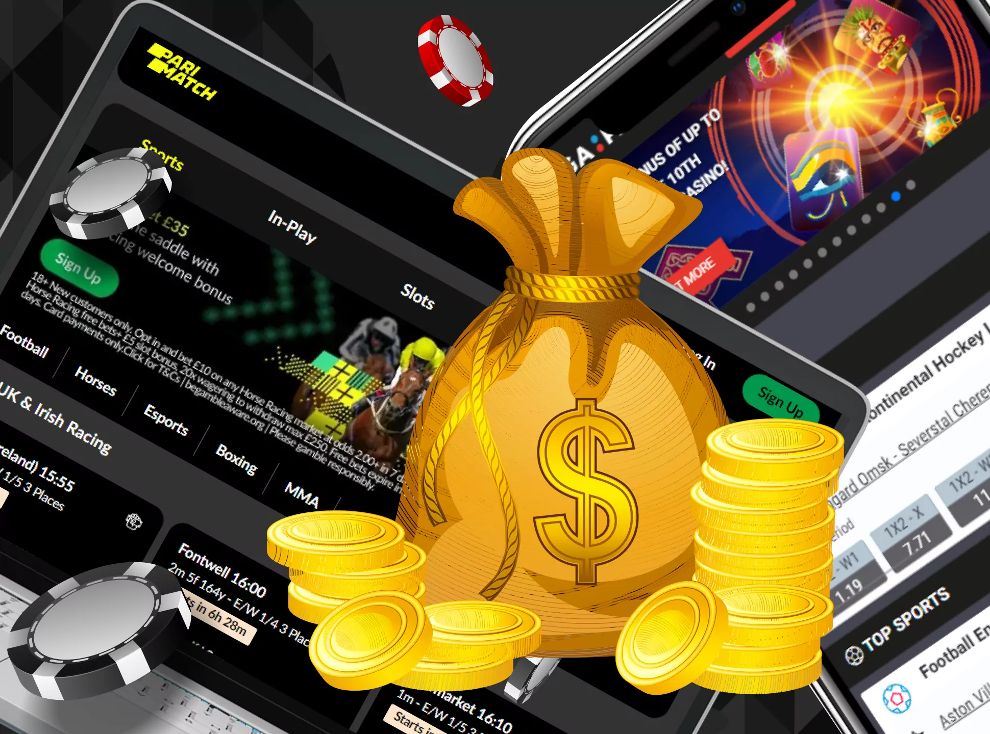 Figure oyt the license, bonuses, mobile app and other criteria to choose the best online casino.