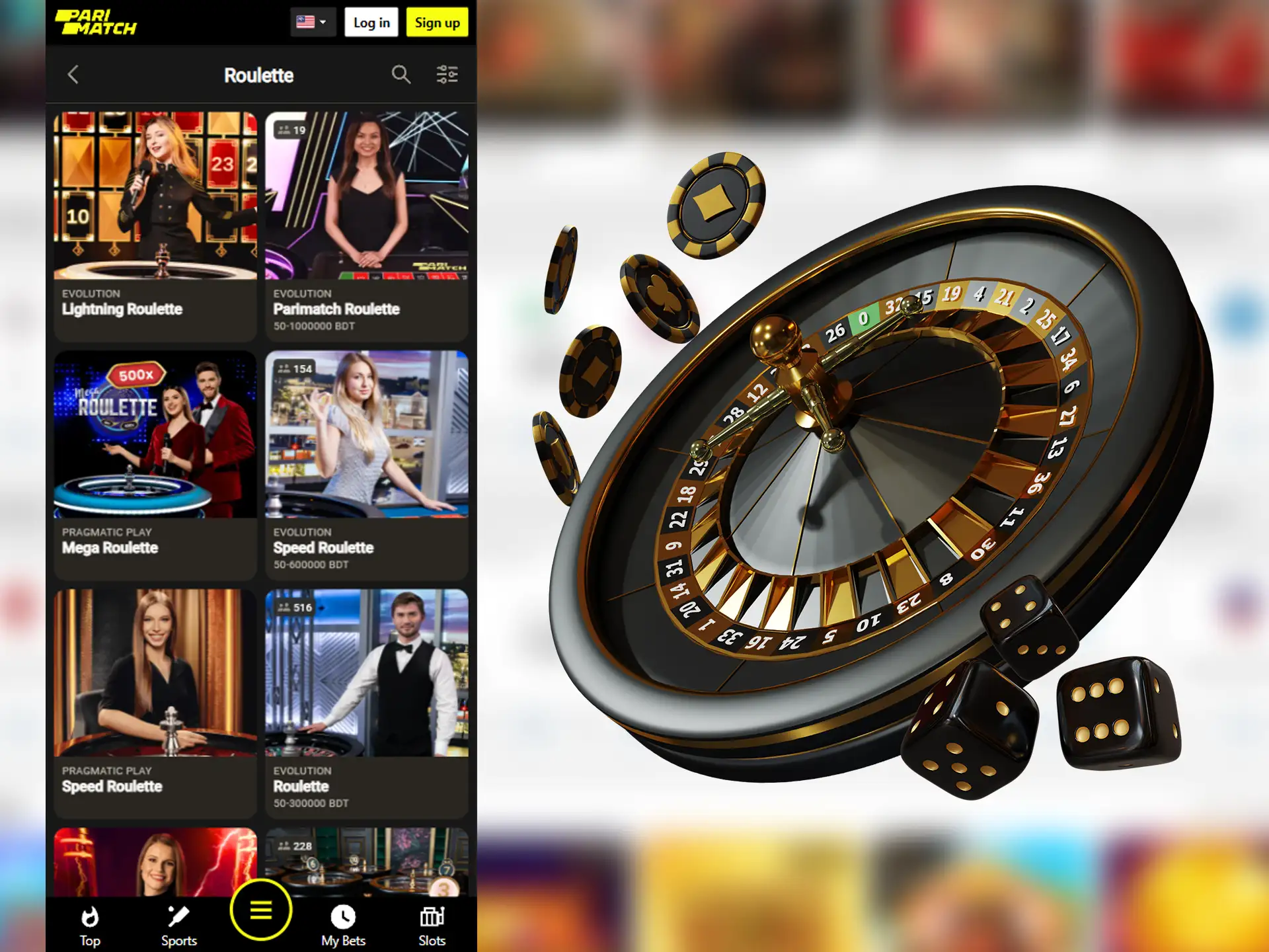 Spin different roulettes and make more money.