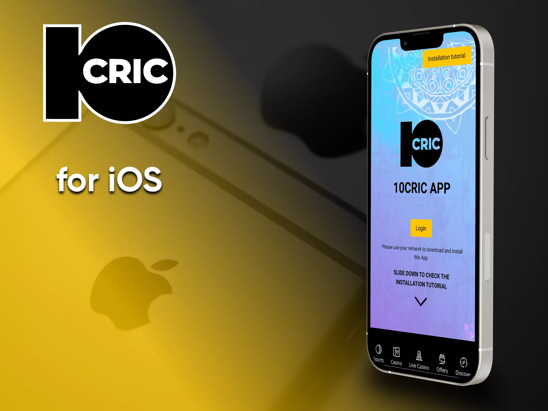 Play casino from 10cric on your device.