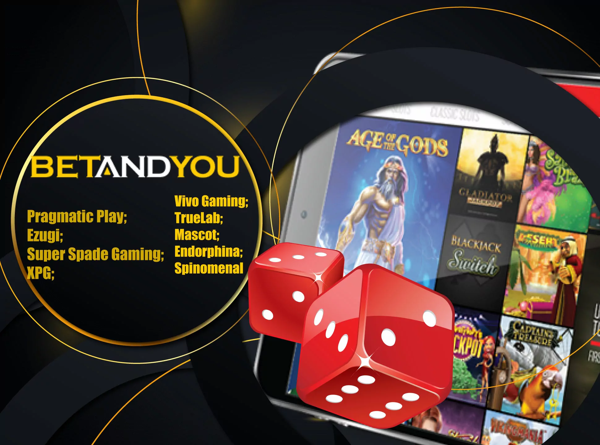 Betandyou has wide choice of games provides.