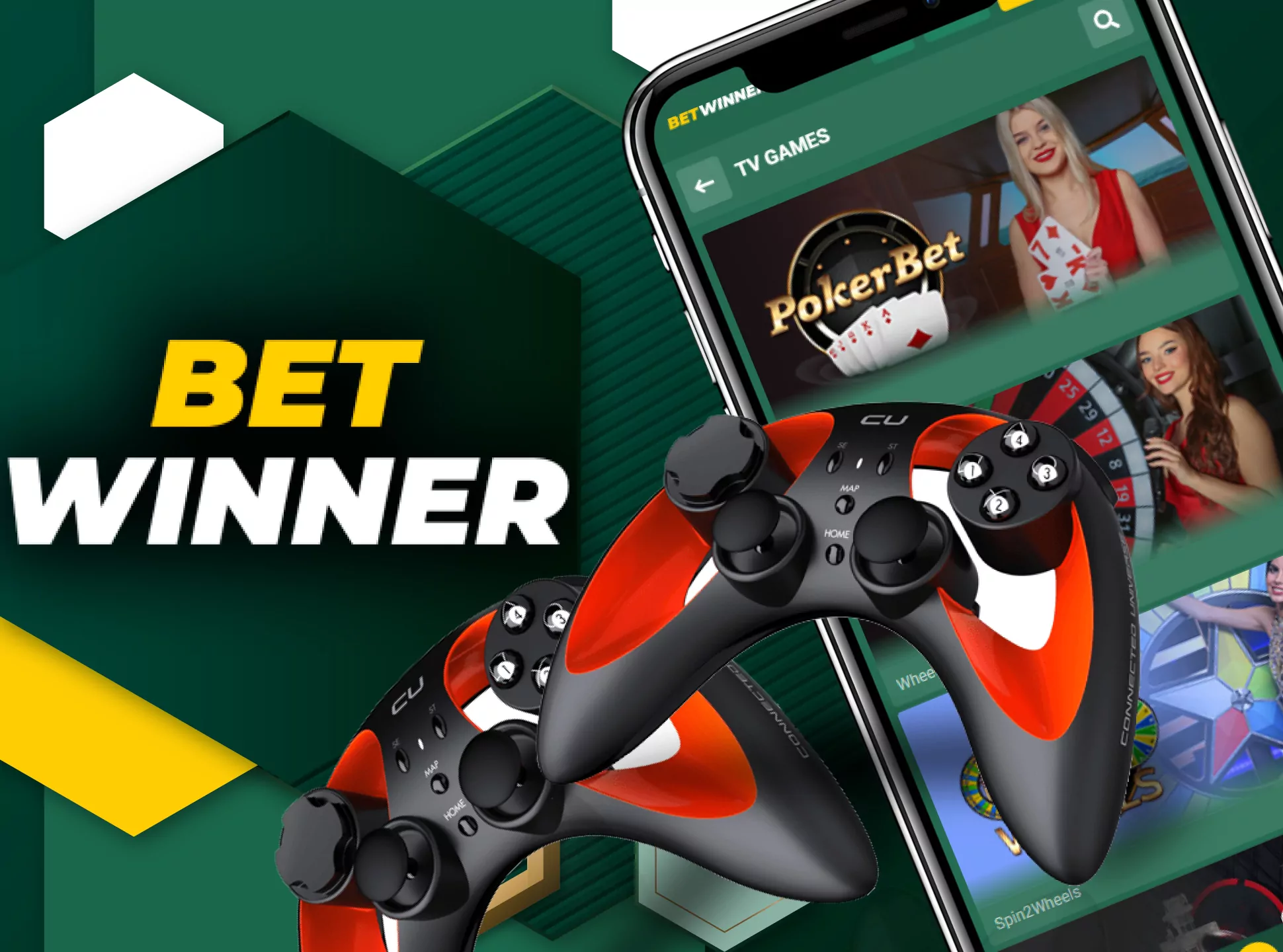 Betwinner also has various TV games.