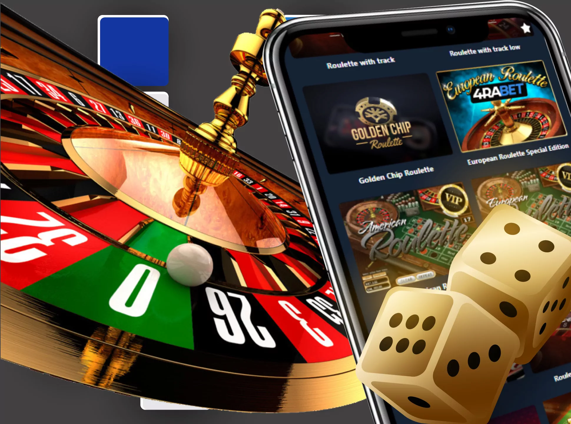 Play roulette against the real dealer in the 4rabet app.