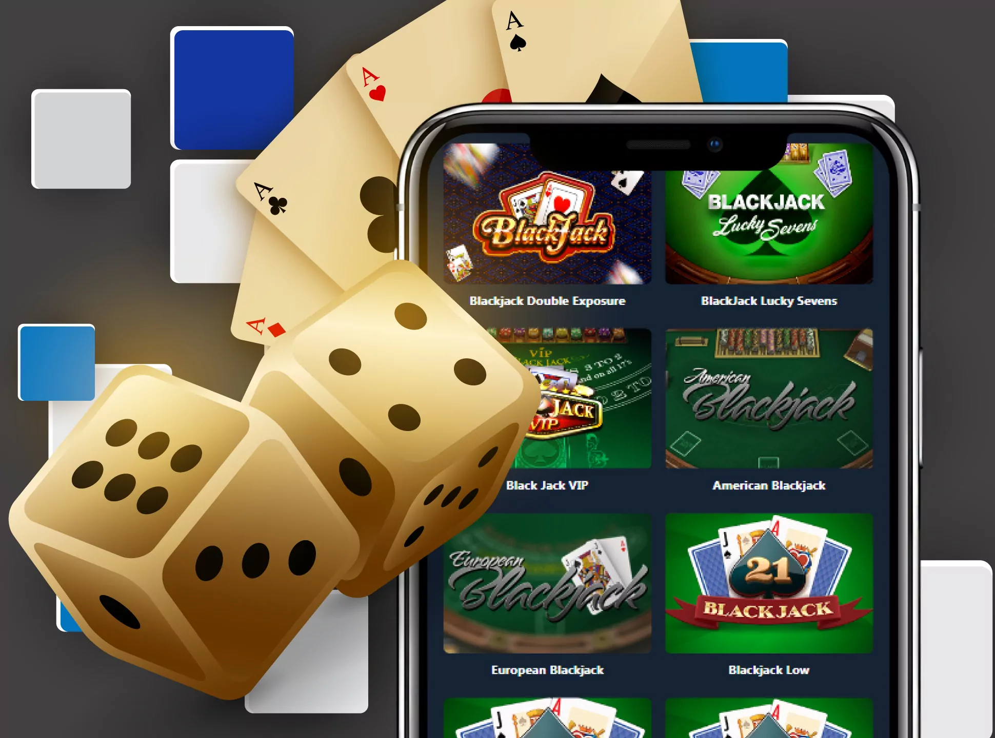 Get 21 points and win the blackjack against the real dealer.
