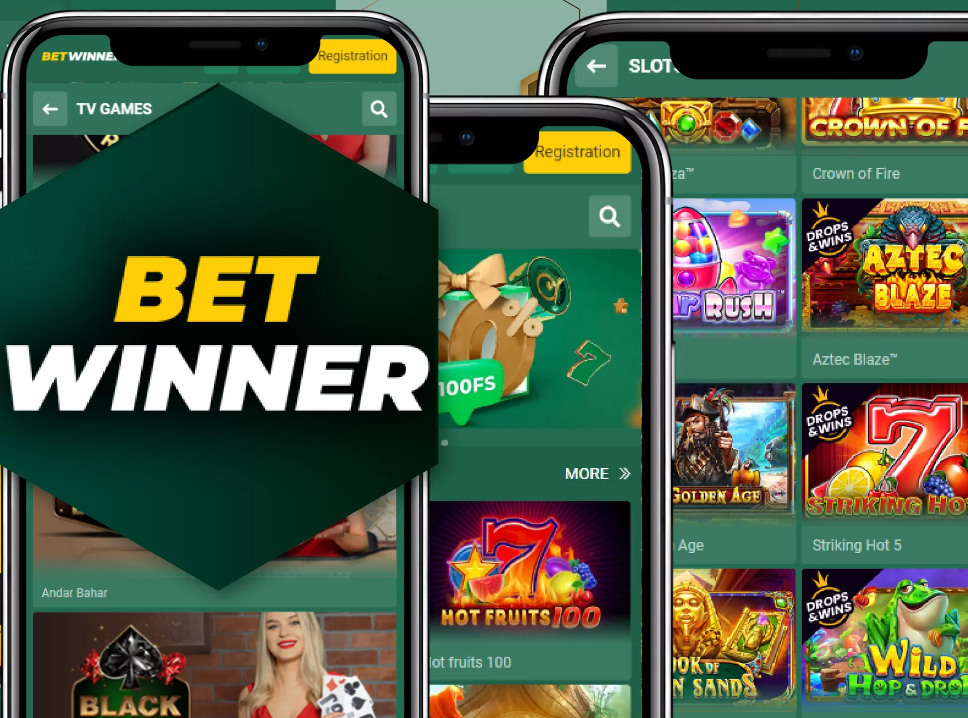 Betwinner online casino offers a lot of games and bonuses.