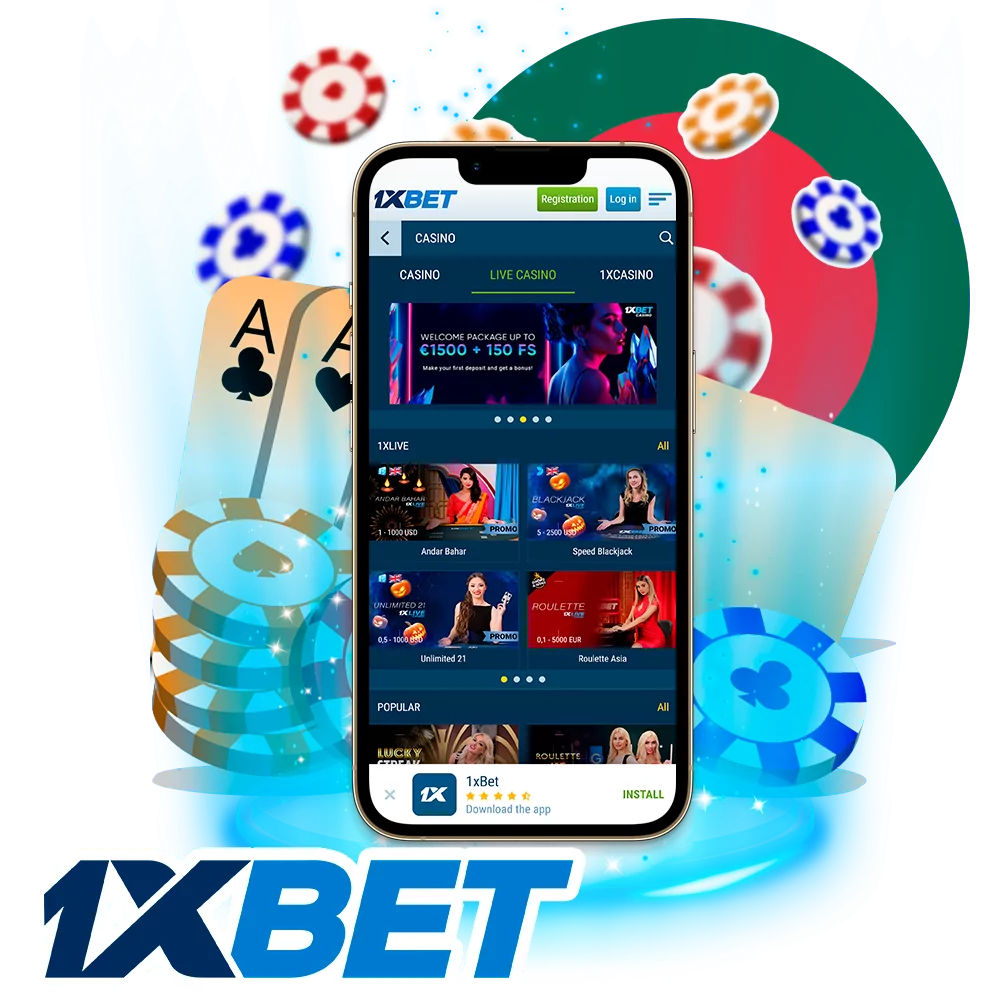 Play 1xBet casino games and win big money in Bangladesh.