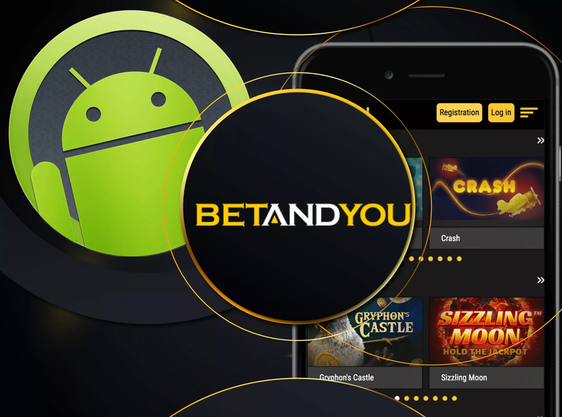 In order to start using the software for mobile devices, you must complete the installation process, for apple devices, go to the AppStore, for green robot, download from the official website of Betandyou casino.