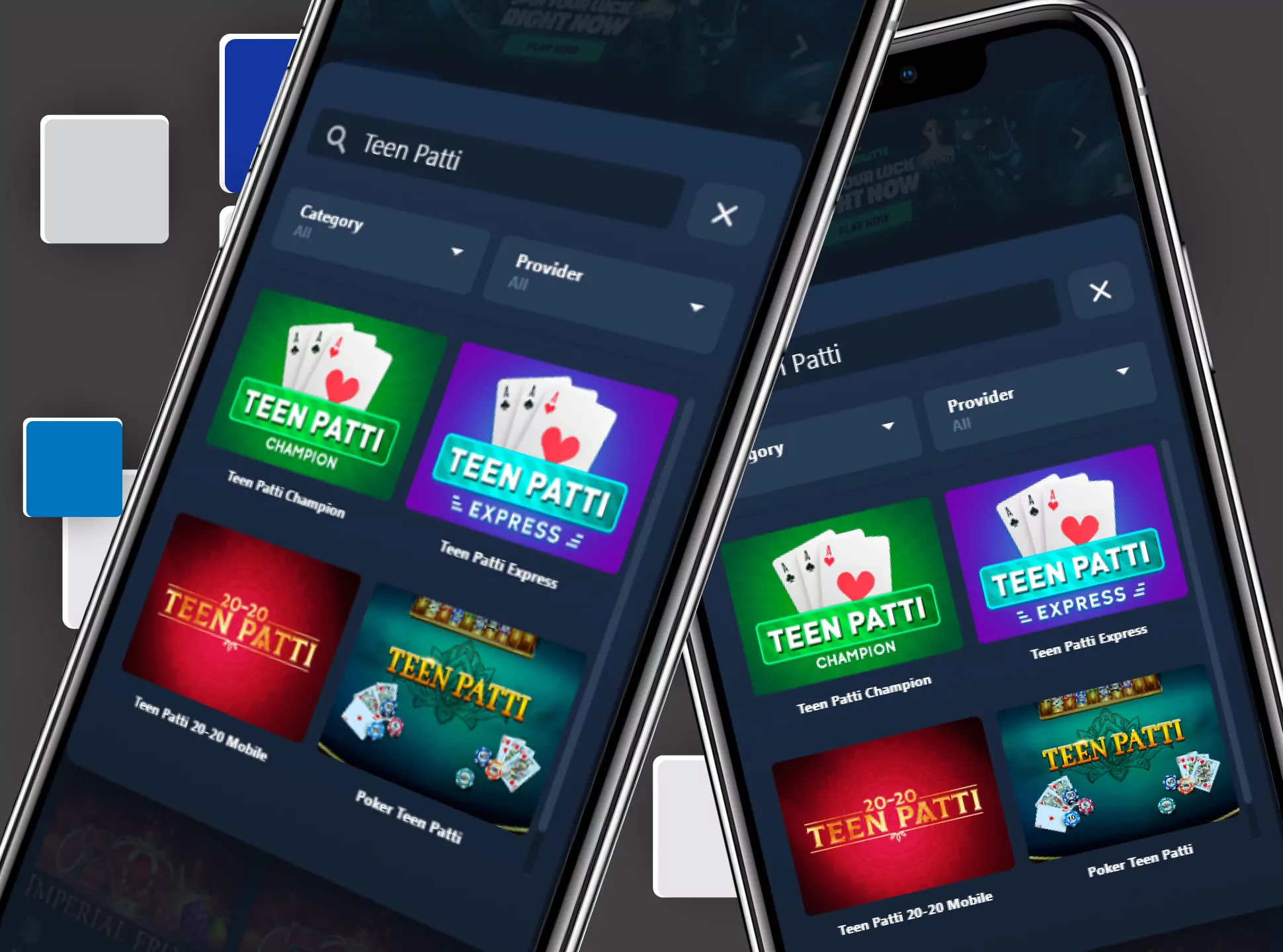 Play Teen Patti with a real dealer in the 4rabet casino app.