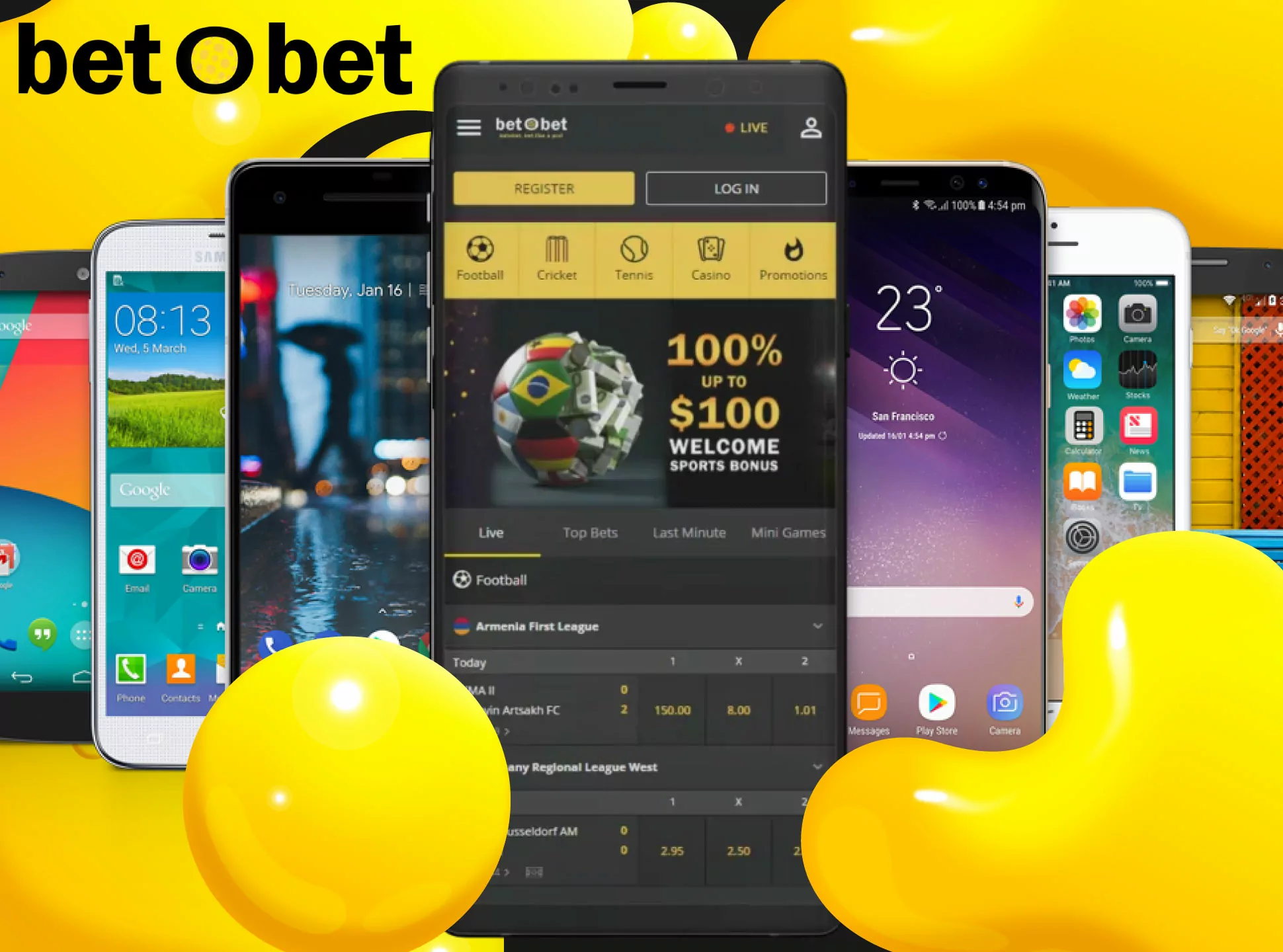 Almost all the modern devices can run the Betobet mobile app.