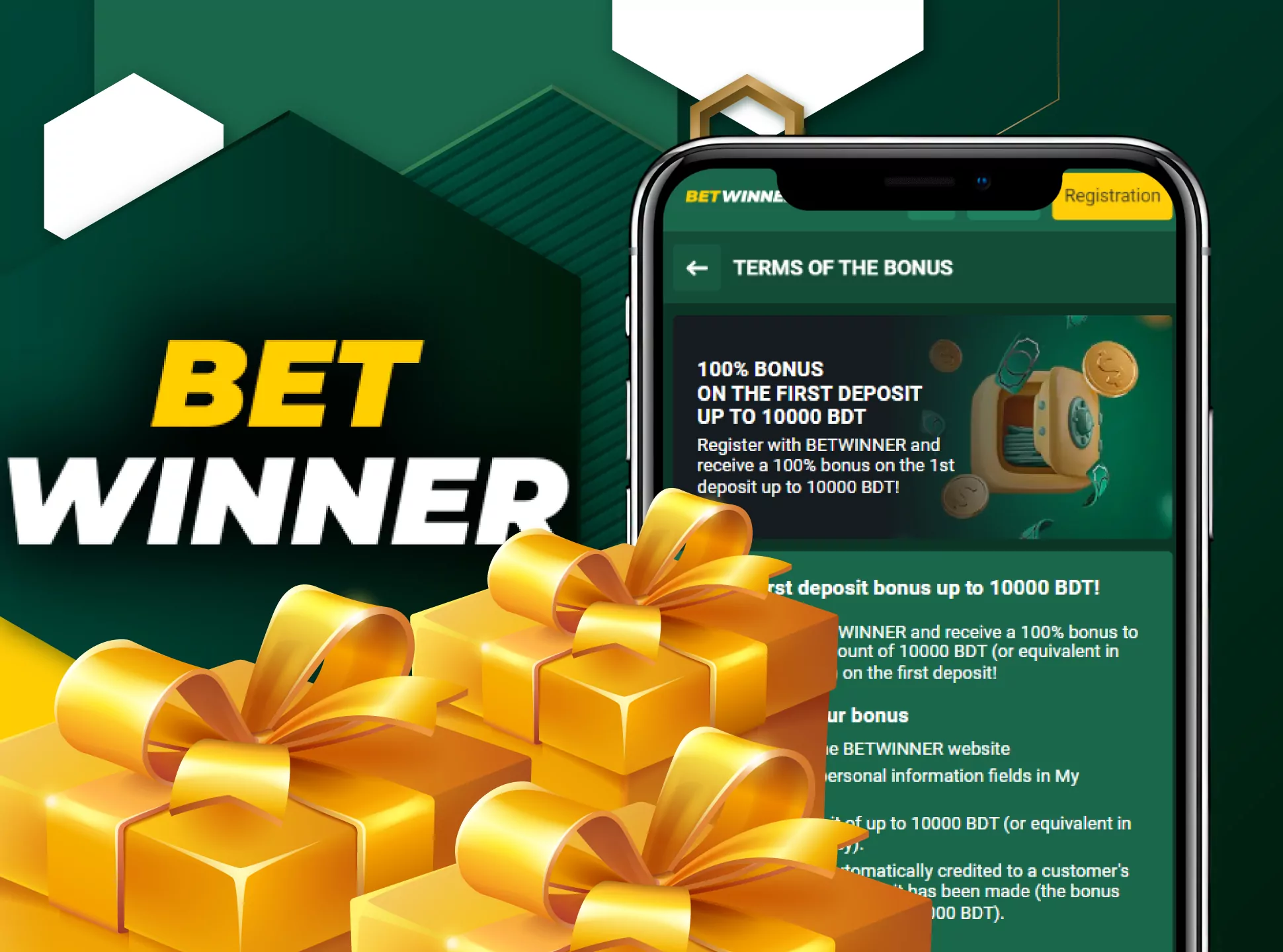 Betwinner offers various bonuses for its players.