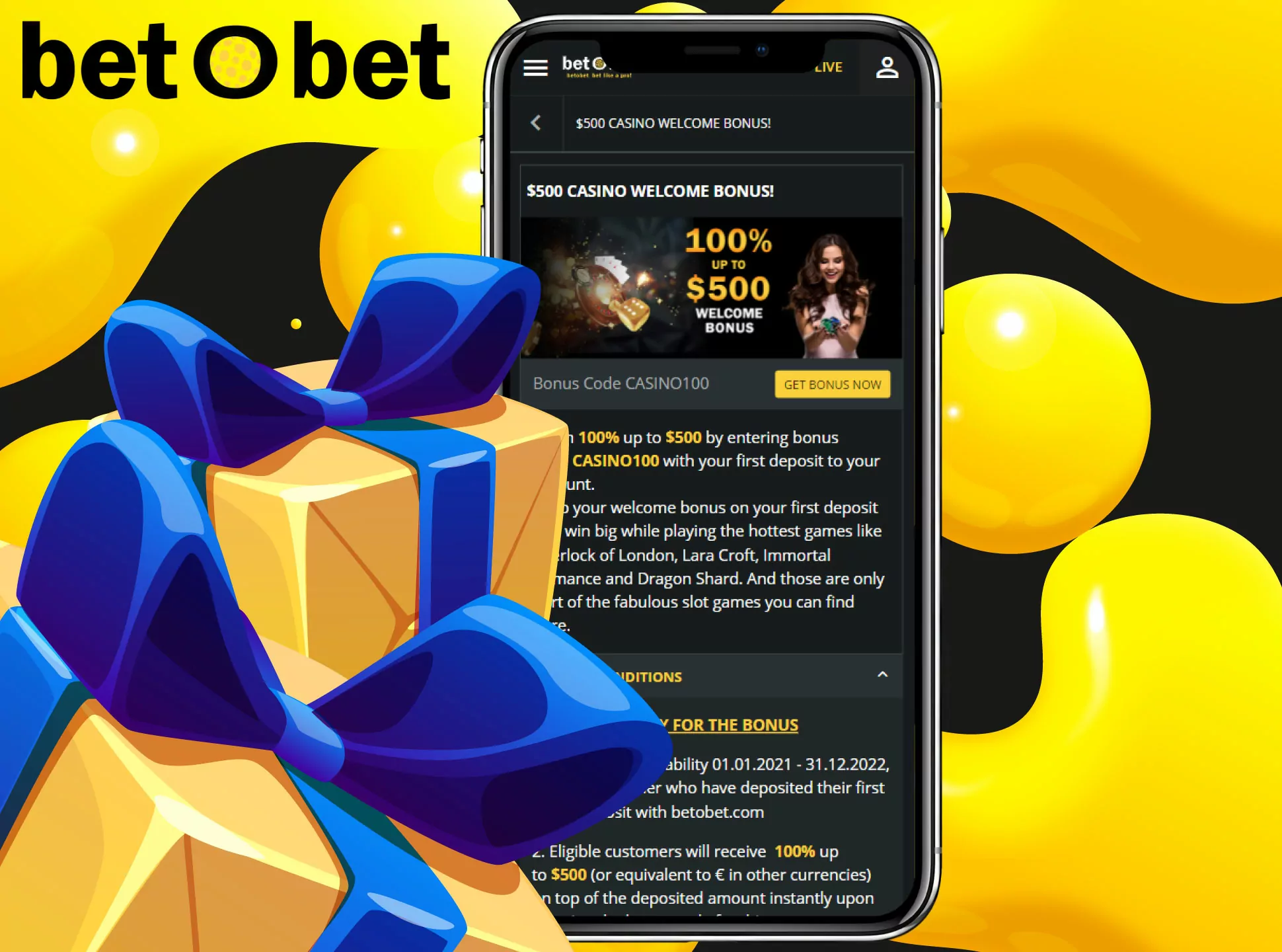 Betobet offers a lot of bonuses for its players.