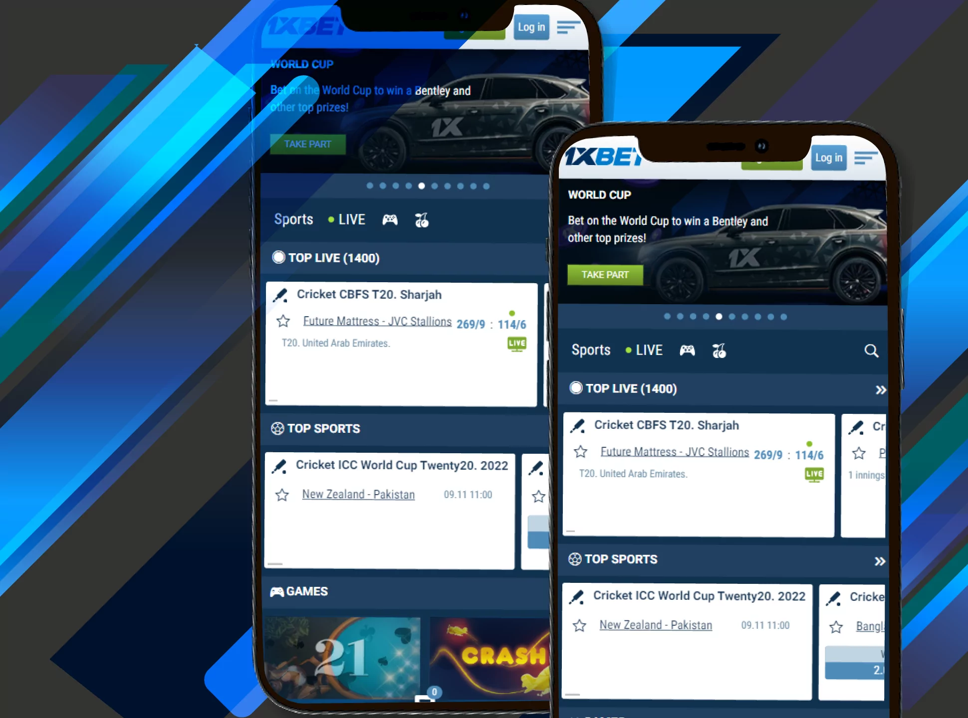 Open the 1xBet official website.