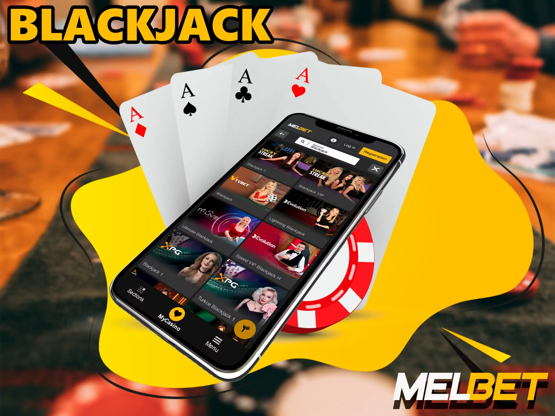 In Melbet online casino, the player has a certain number of cards in his hands, if the gambler is closest to a combination of cards equal to 21, then he wins.