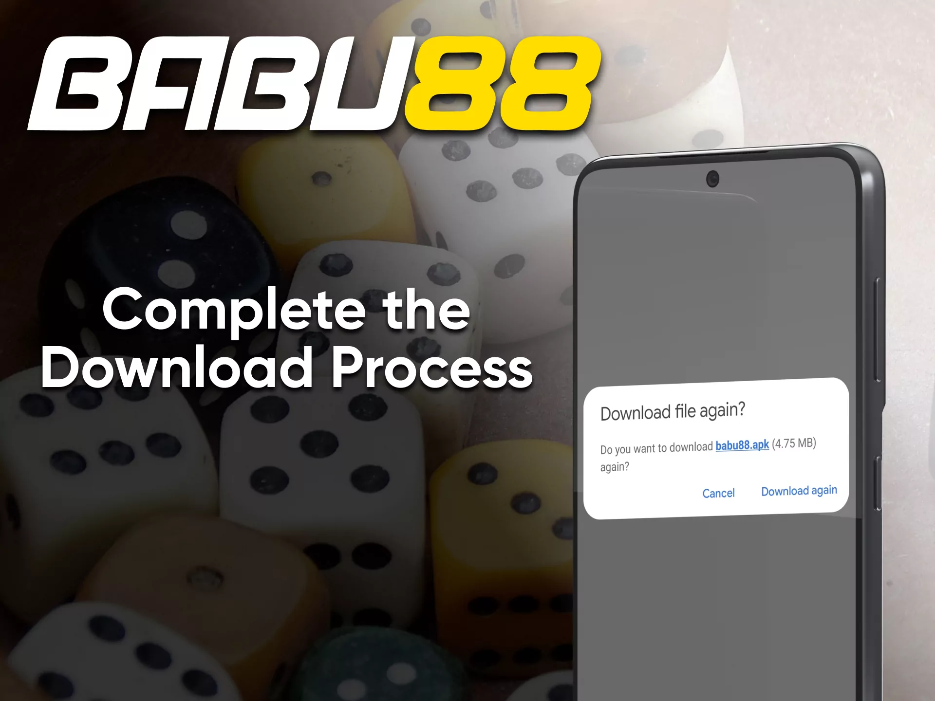 Download the Babu88 app to play at the casino.