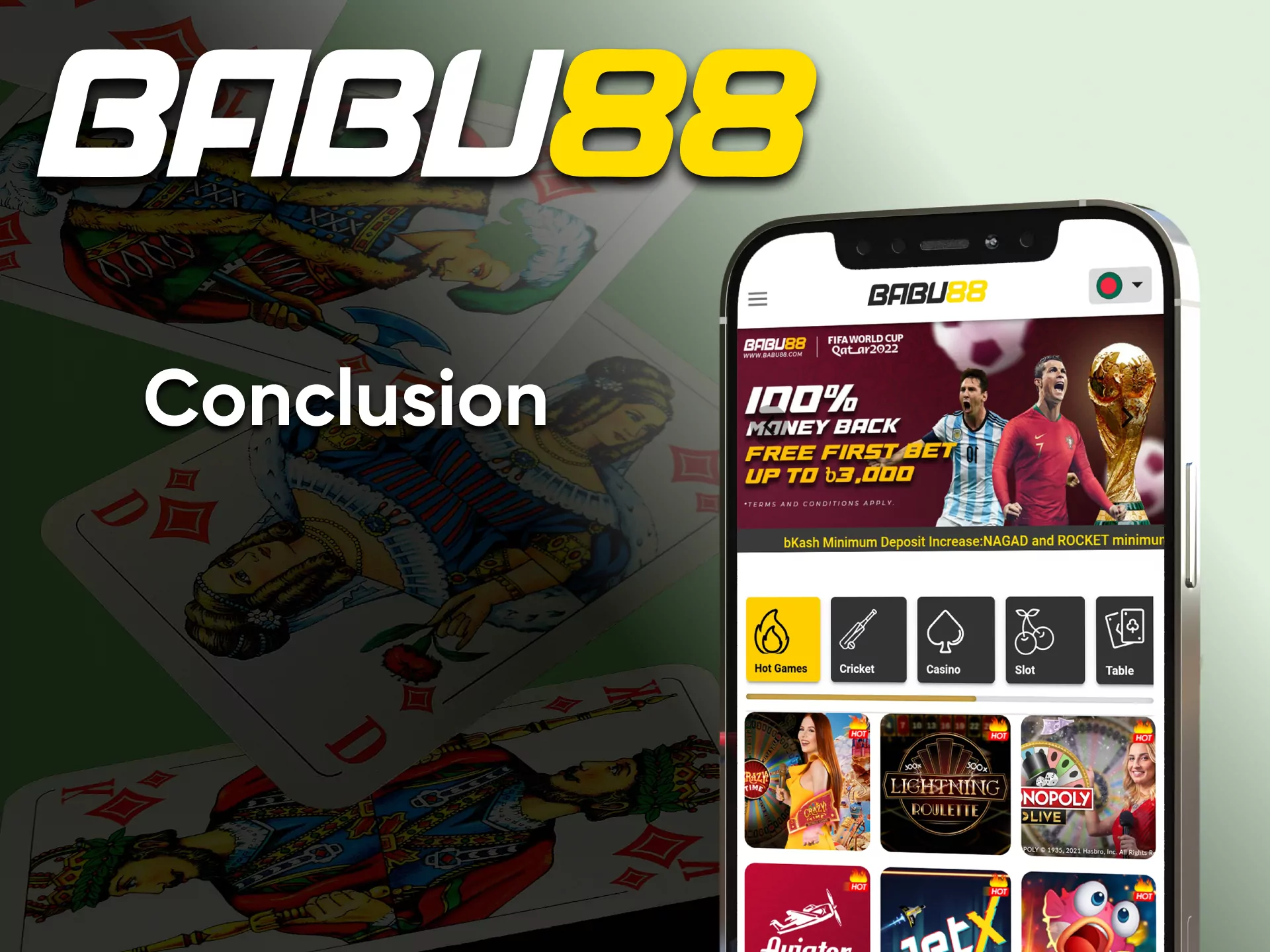 For casino games choose Babu88.