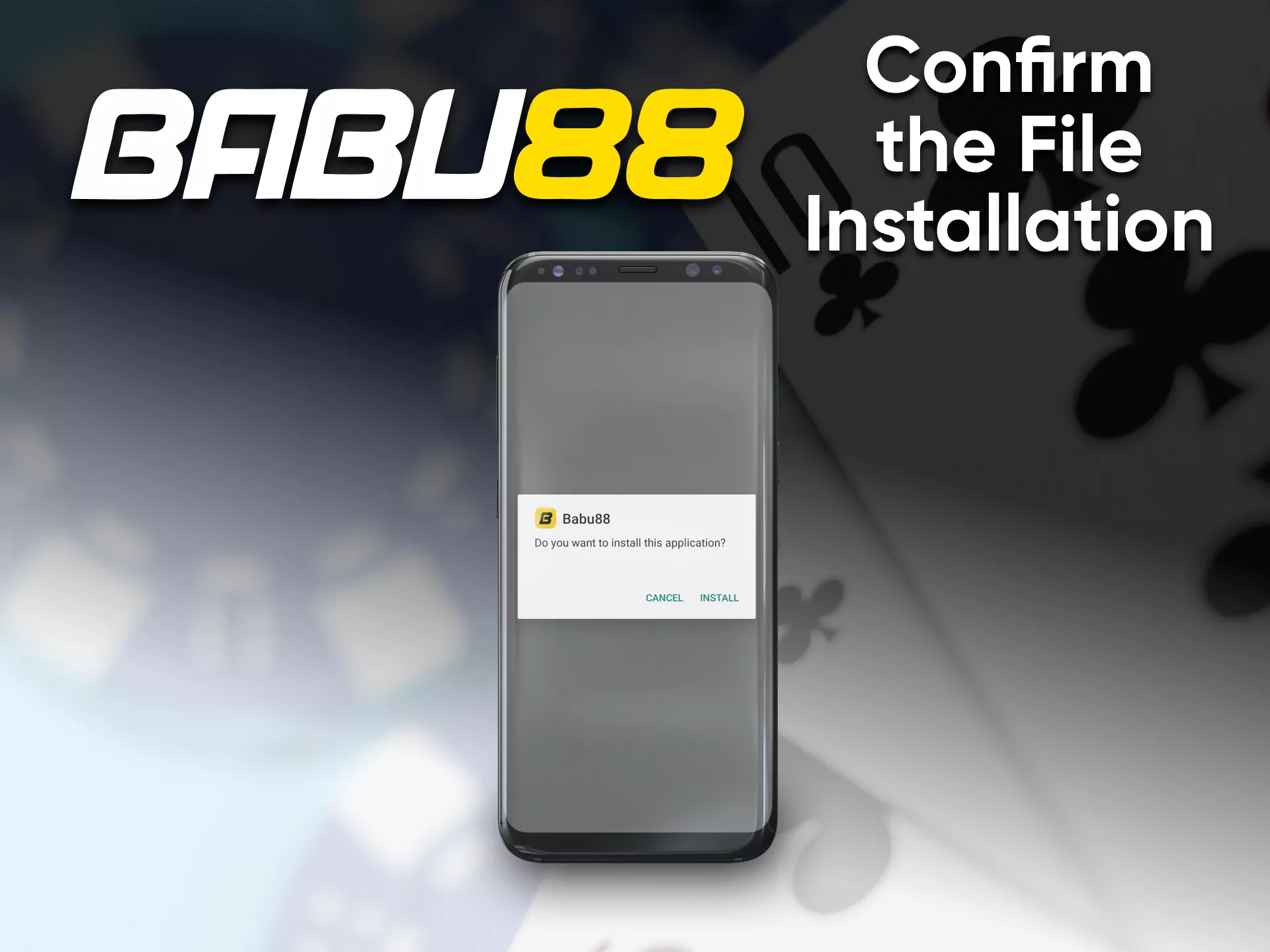 Follow the installation process of the Babu88 casino games application.