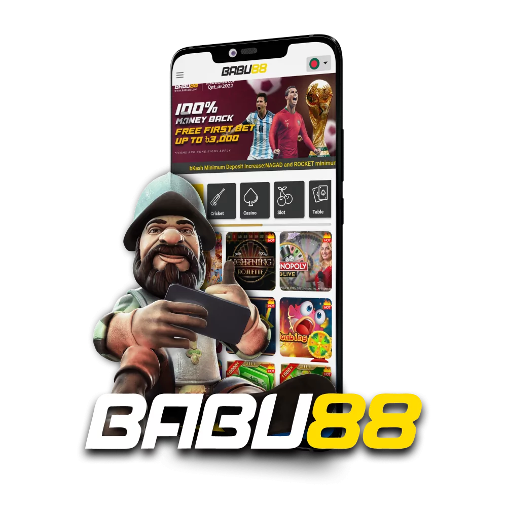 Use your mobile device to play at Babu88 Casino.