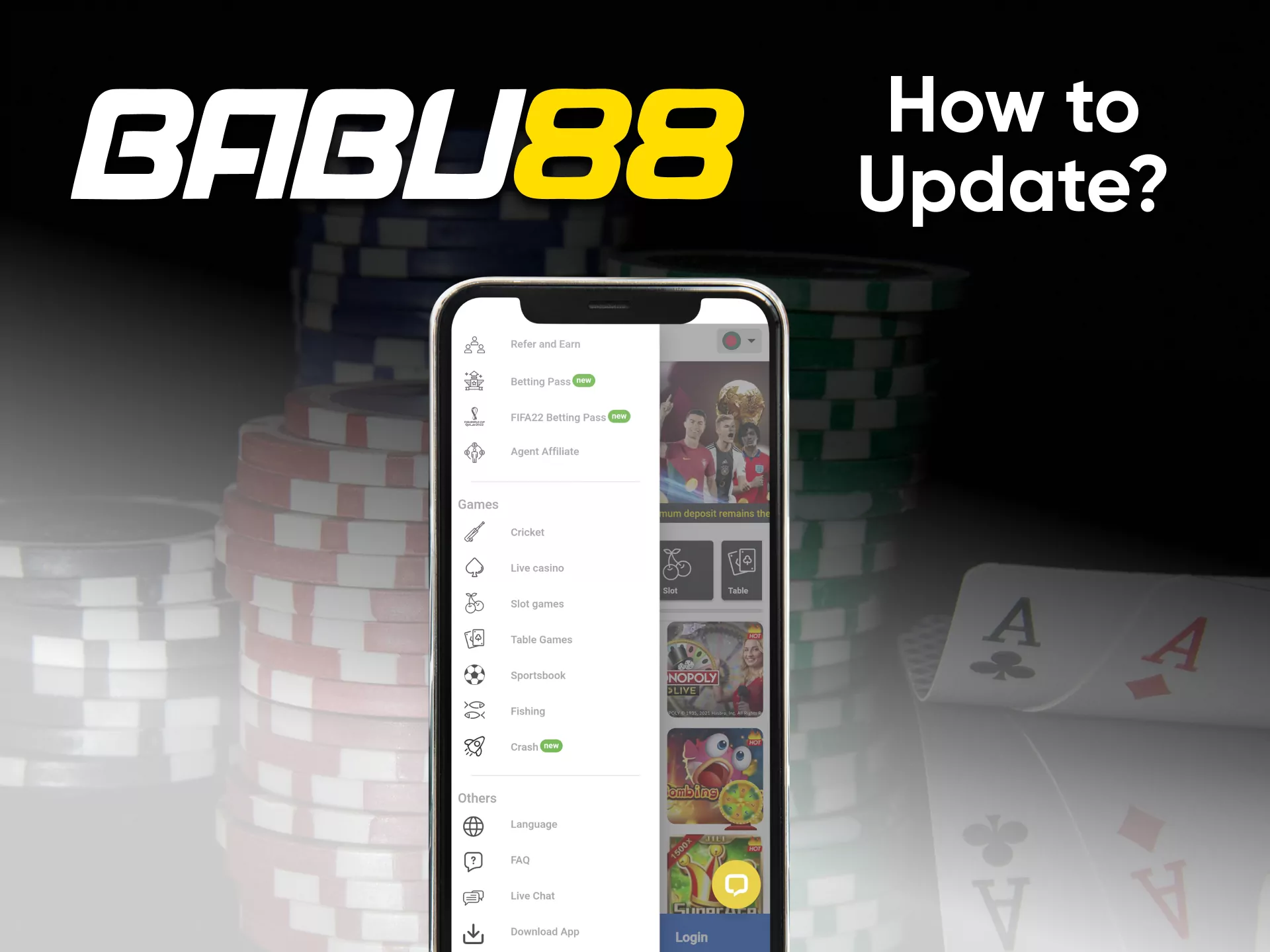 For the best work of the Babu88 application, the bookmaker is making updates.