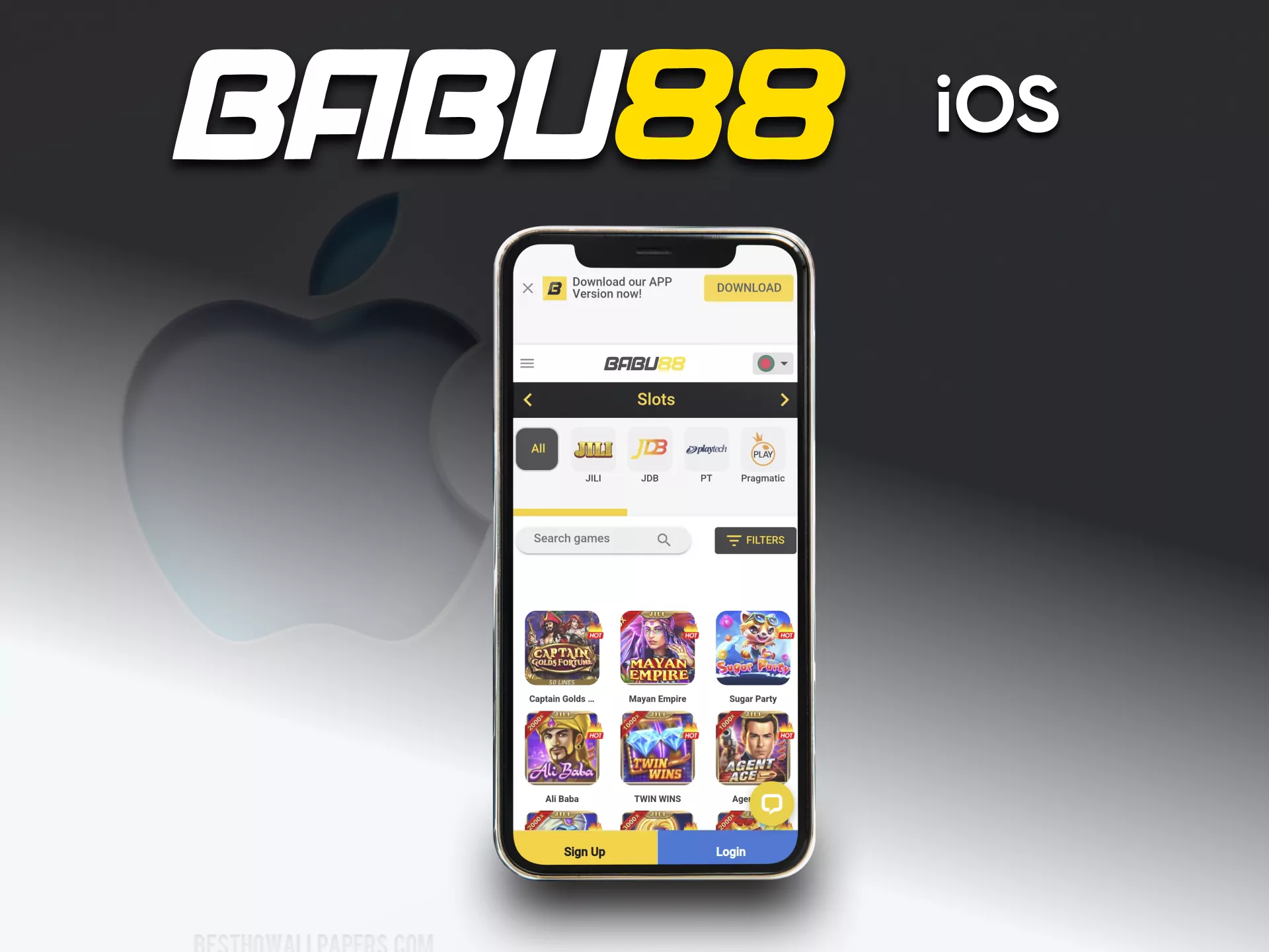 Use a phone for the Babu88 casino games.