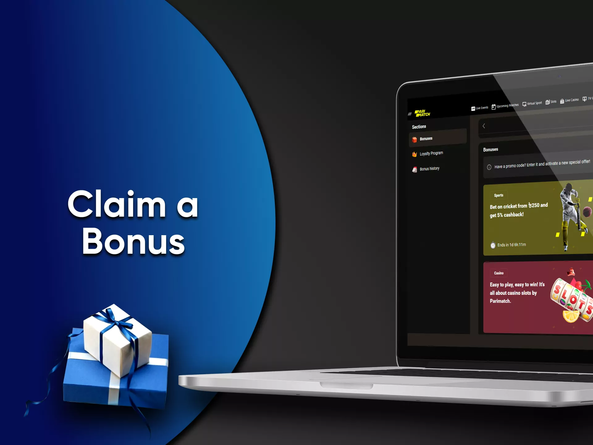 Make your first deposit to receive the bonus.