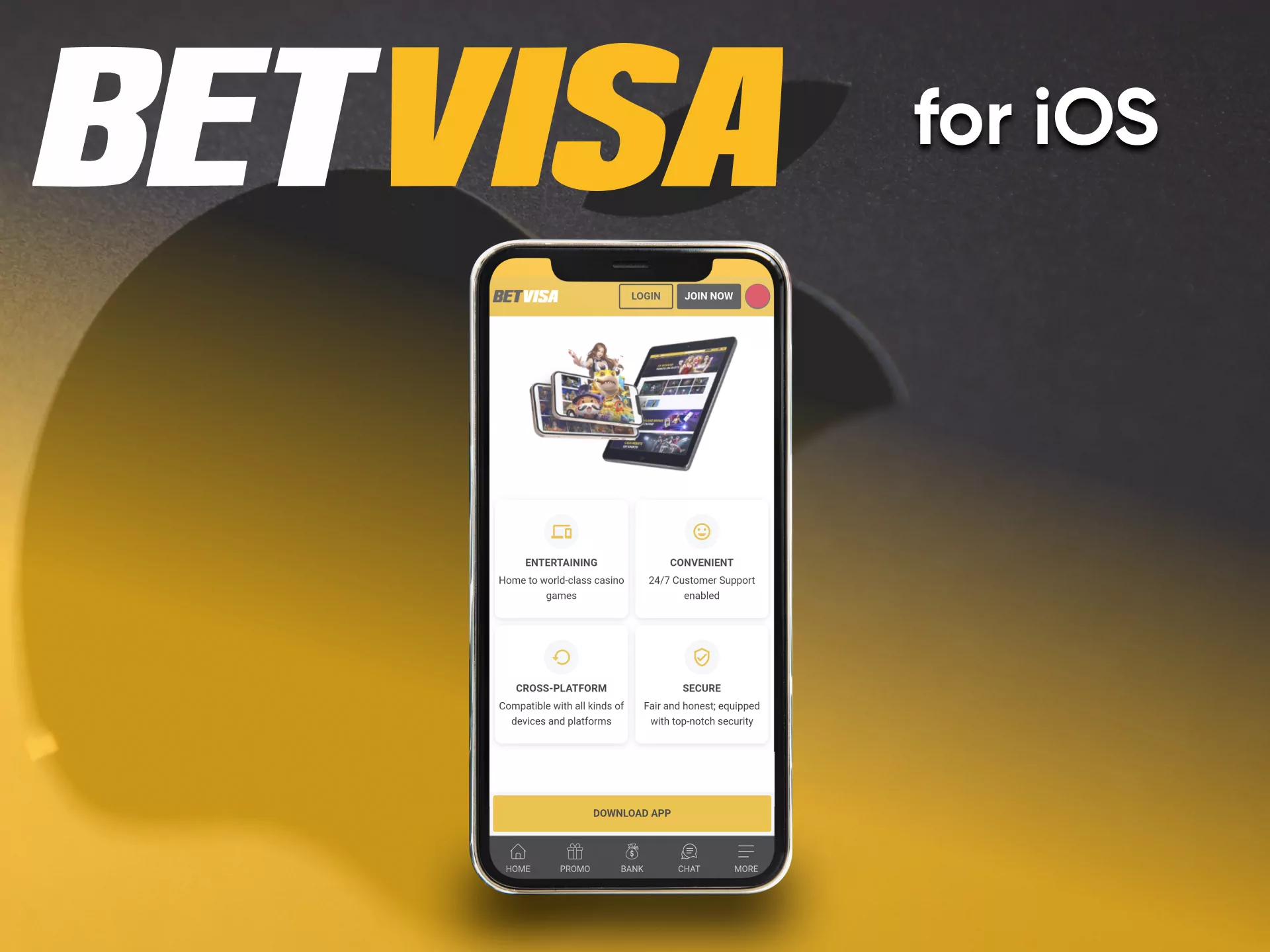 Install on your device and play at BetVisa casino.