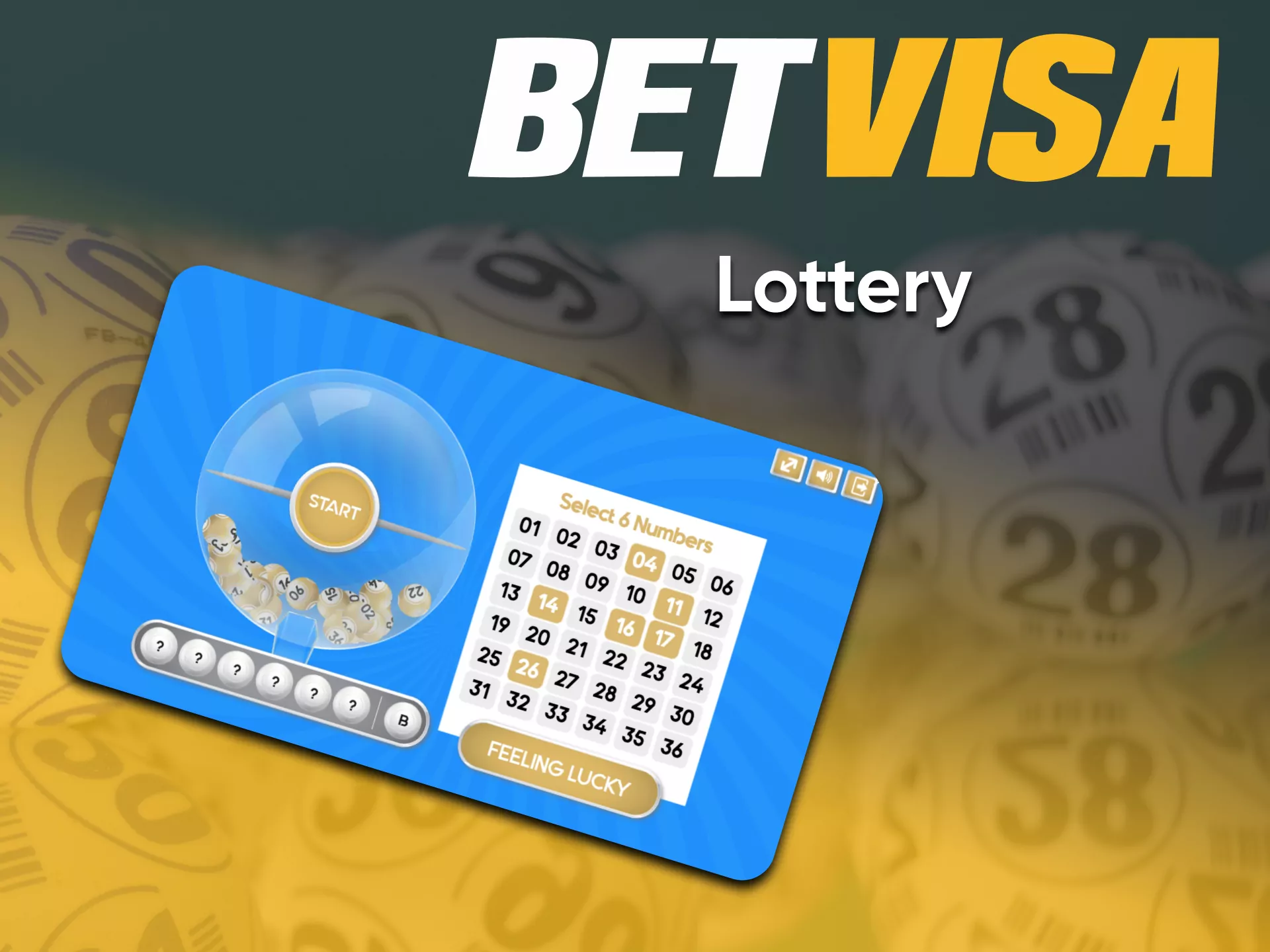 Go to the right section to buy a Lottery on BetVisa.