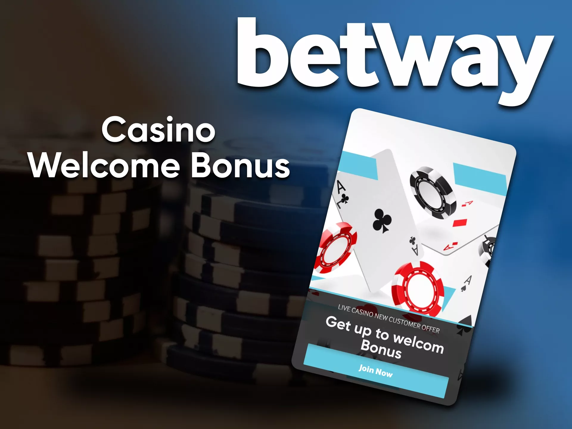 Make payment for getting a welcome bonus Betway.