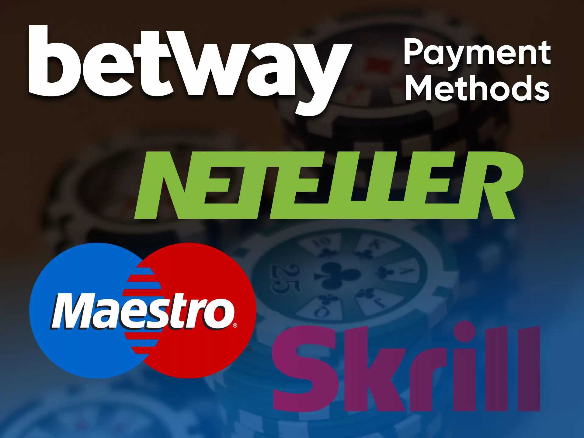Make a deposit your convenient way at Betway.