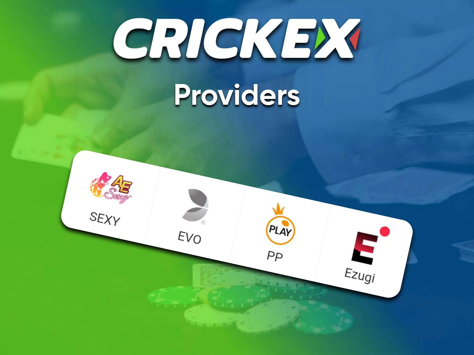The team uses verified providers for your Crickex casino game.