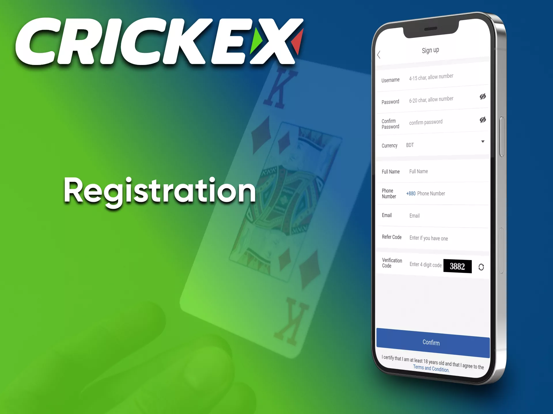 Sign up to play at Crickex casino.