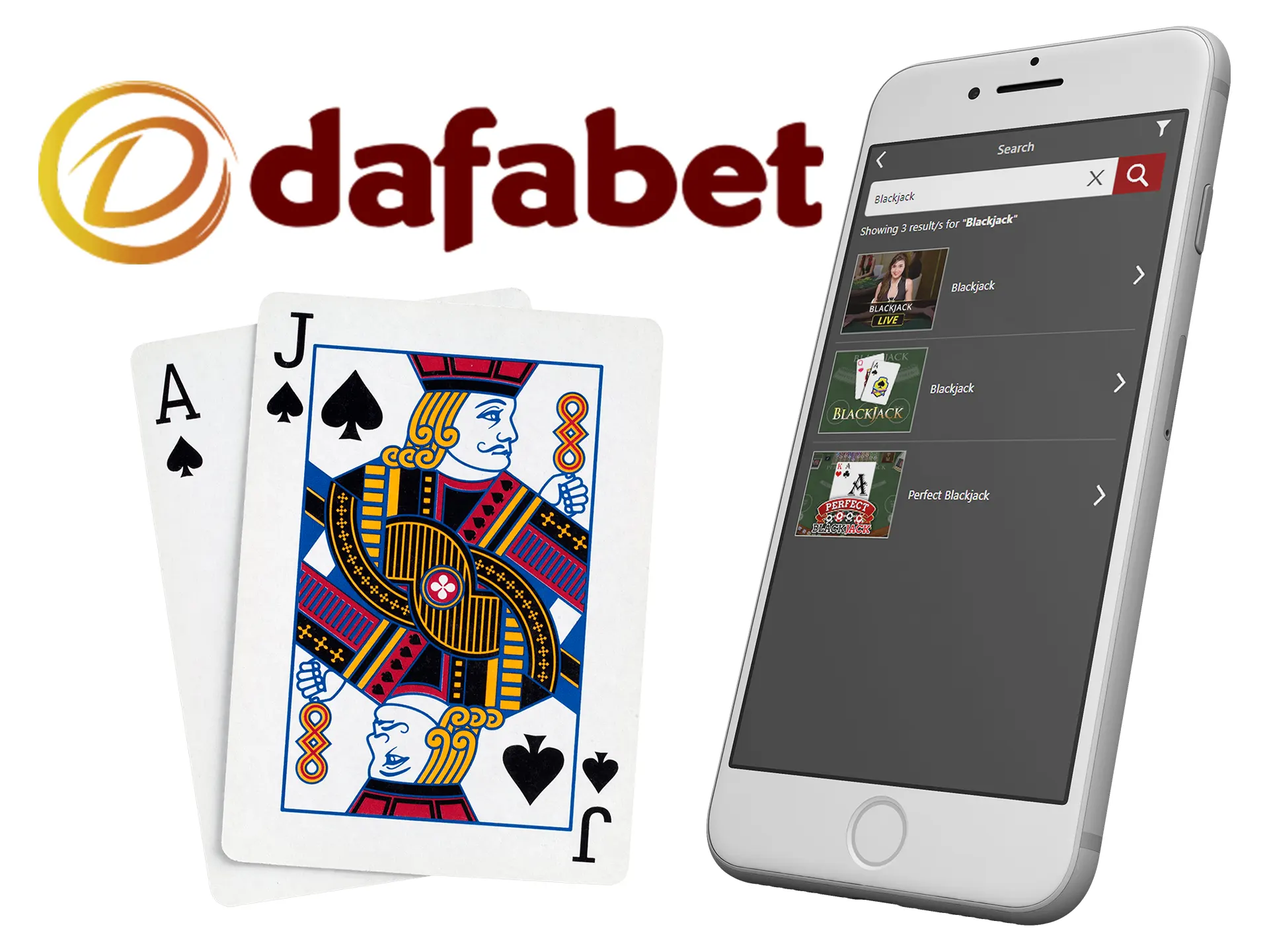 Play blackjack with real peoples at Dafabet casino.