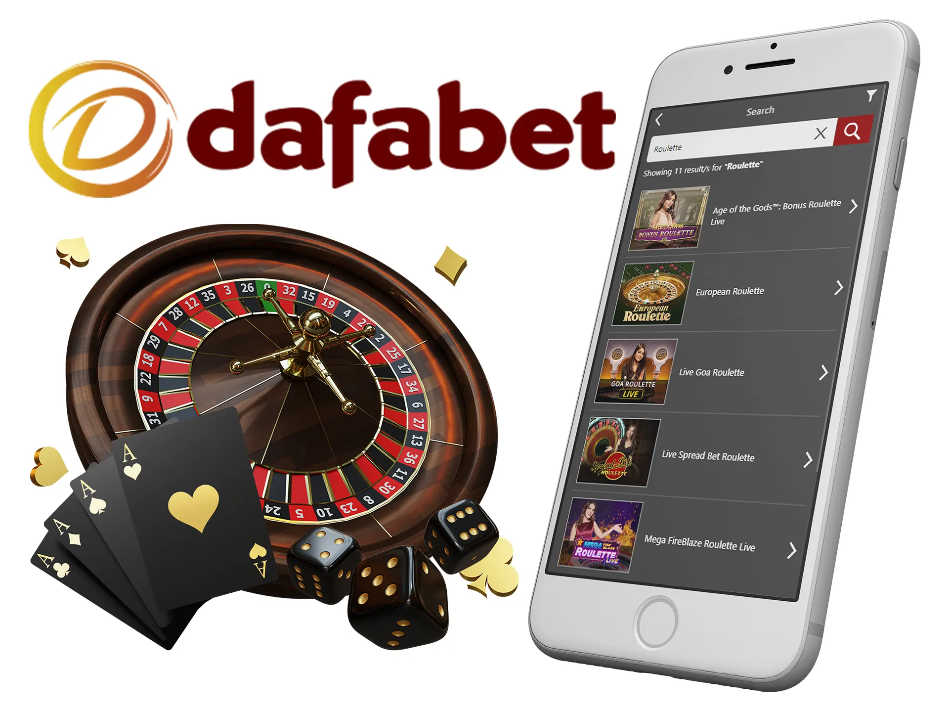 Spin roulette in various roulette games at Dafabet.