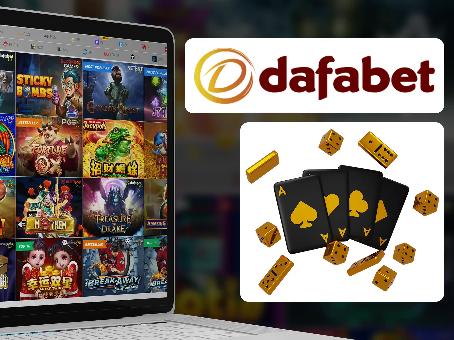 Play best exclusive Dafabet games.