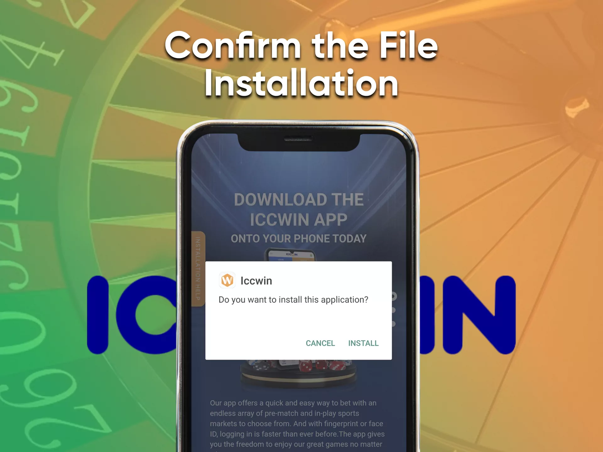 Complete the installation and launch the application from ICCWin.