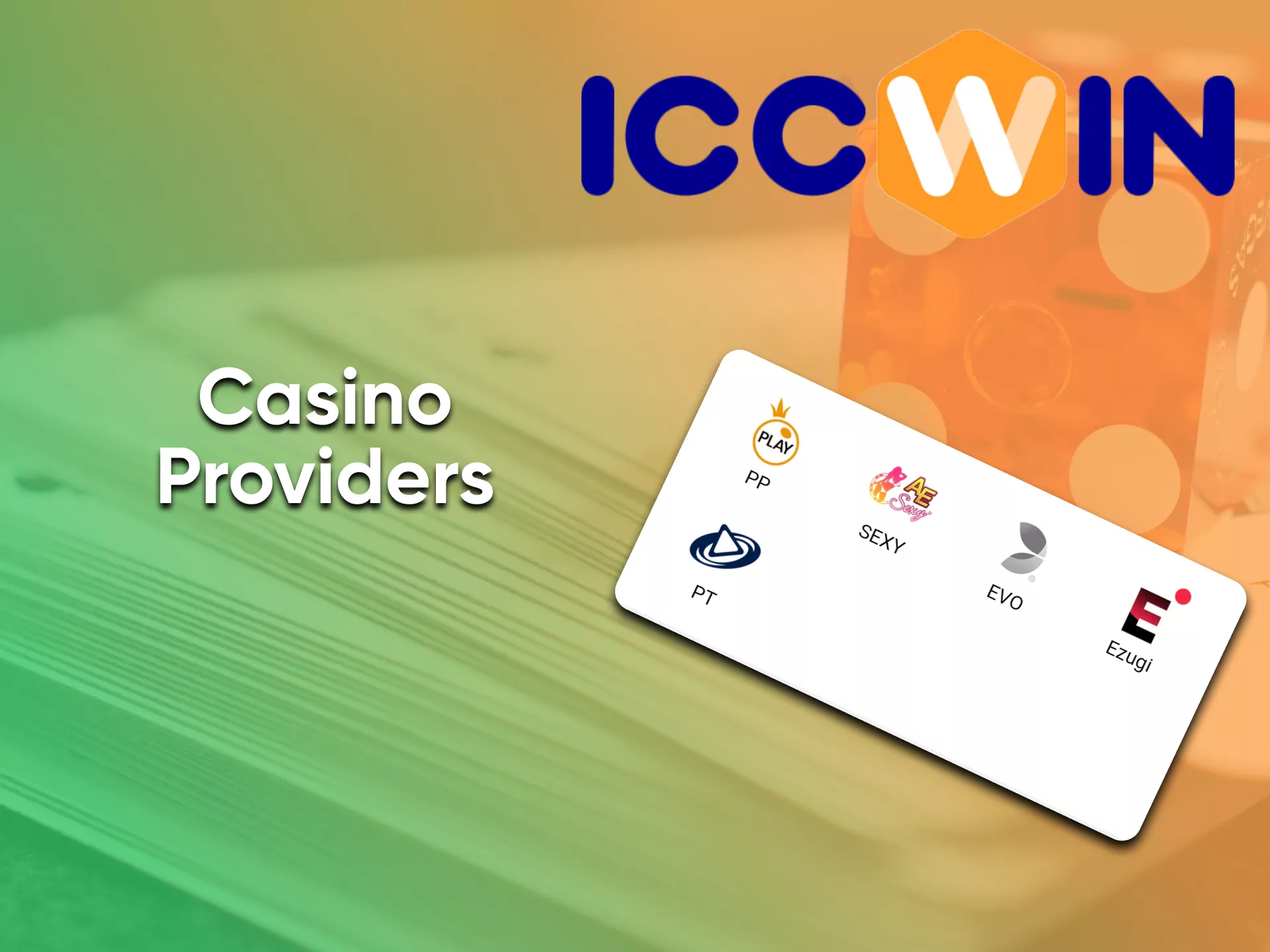 At the ICCWin casino, games are only from trusted sources.