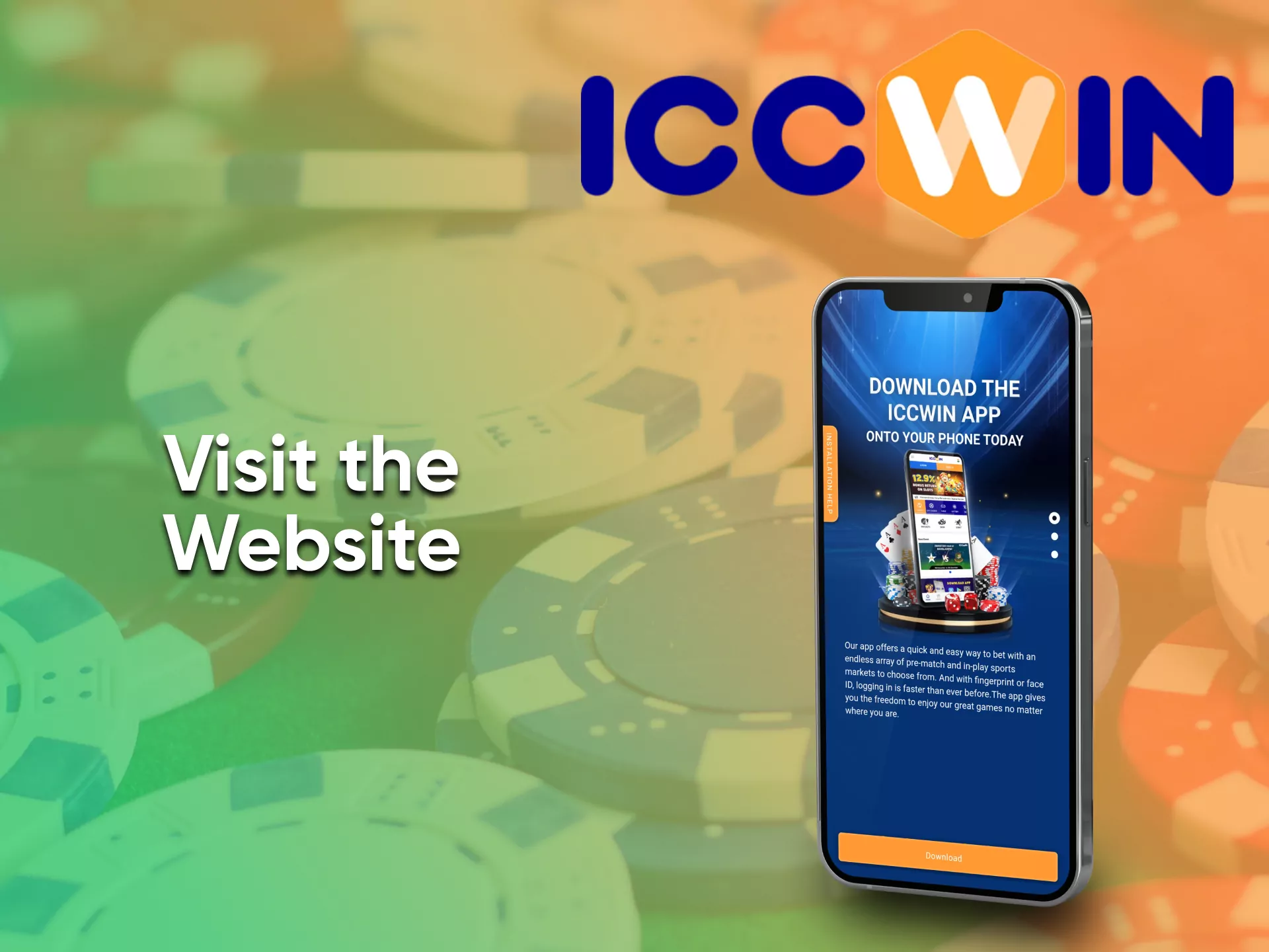 Go to the site for casino games from ICCWin.
