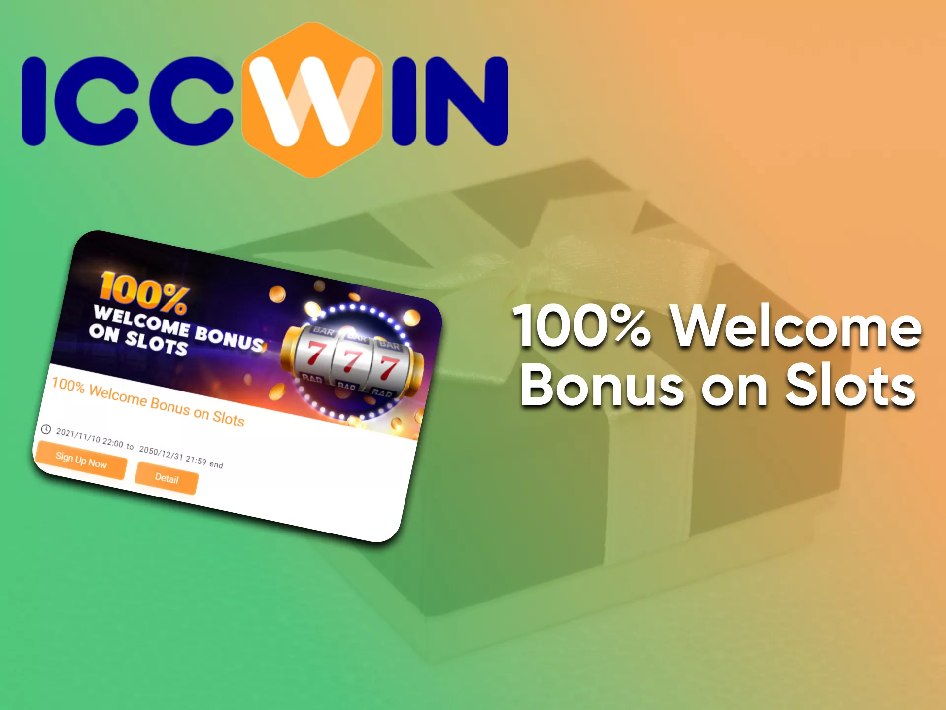 Replenish your account to receive a bonus in slots from ICCWin.