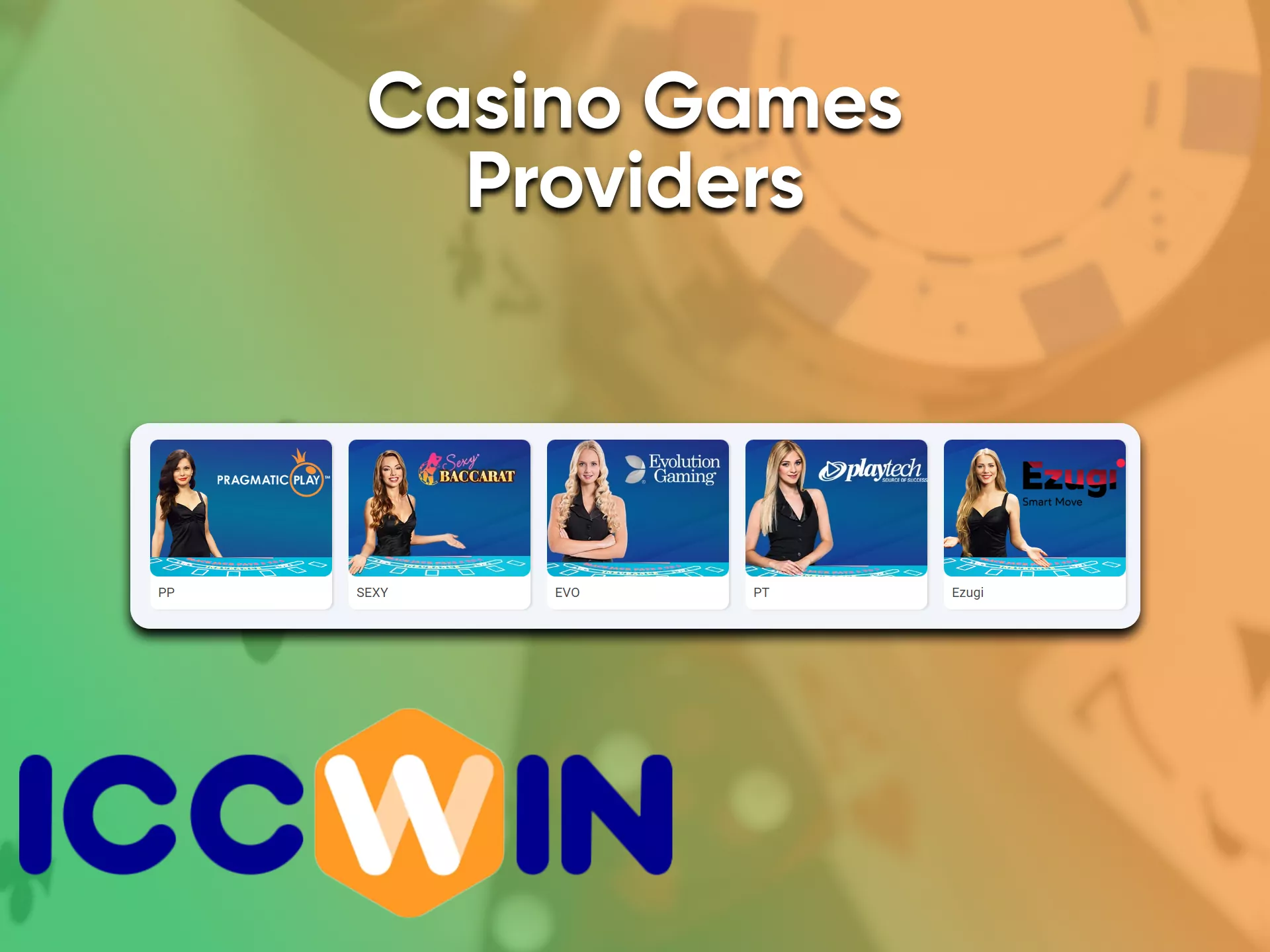 Casino games from ICCWin only from trusted sitters.