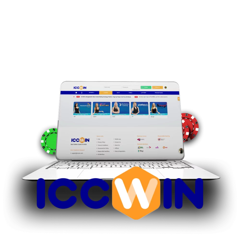 Play casino from ICCWin.