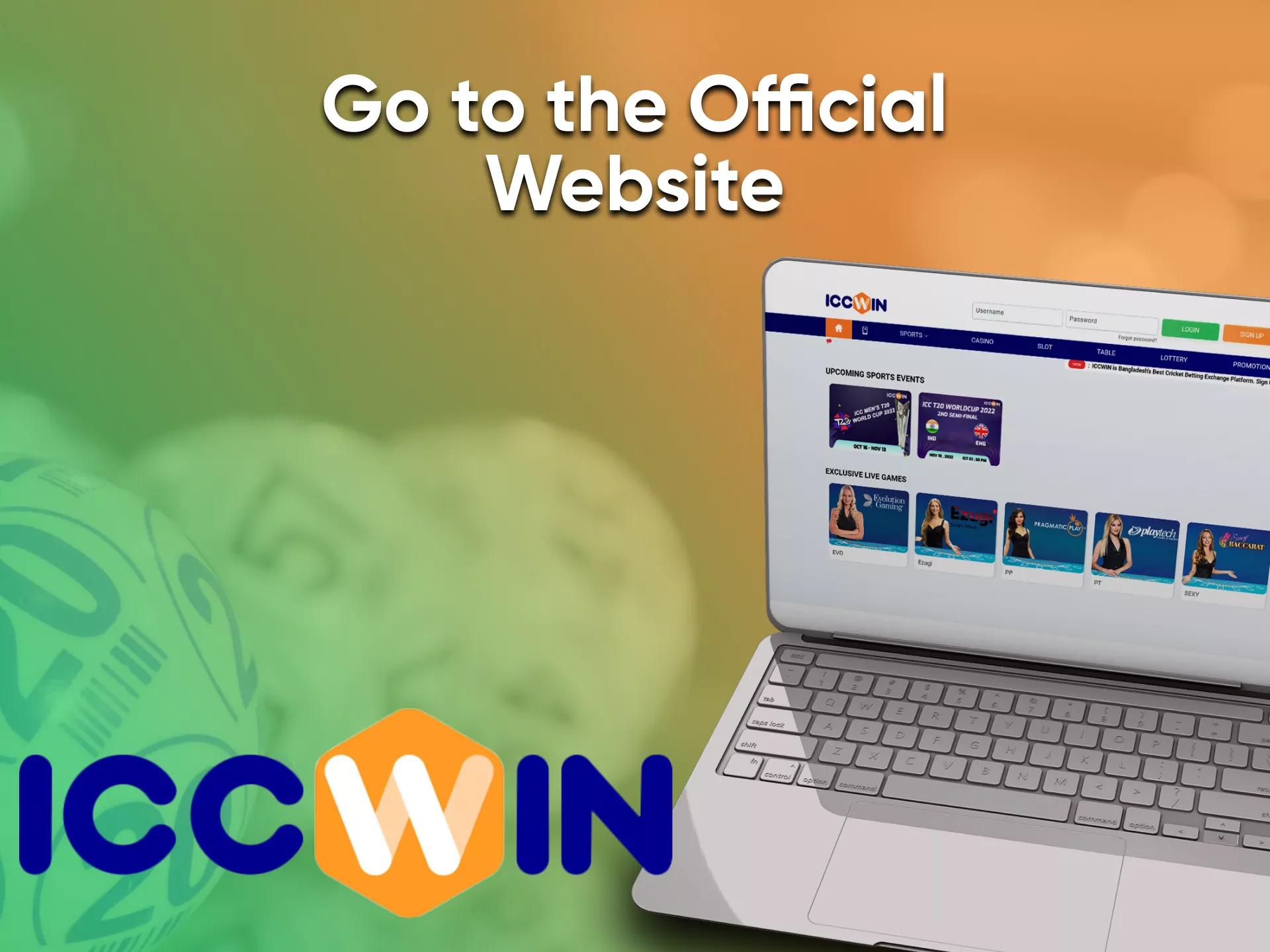 Go to the ICCWin site for casino games.